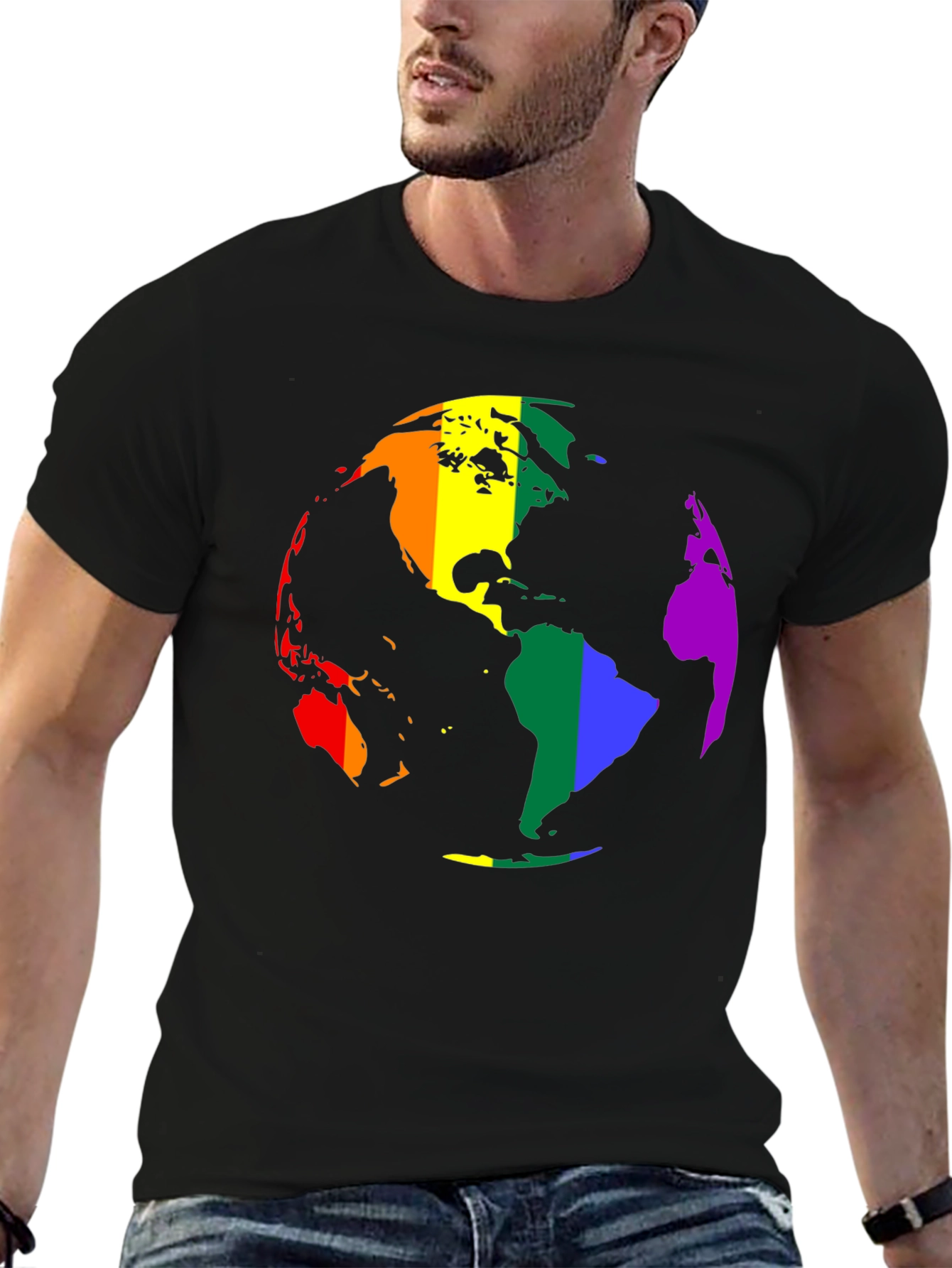 LGBTQ+ Pride Earth Graphic T-Shirt