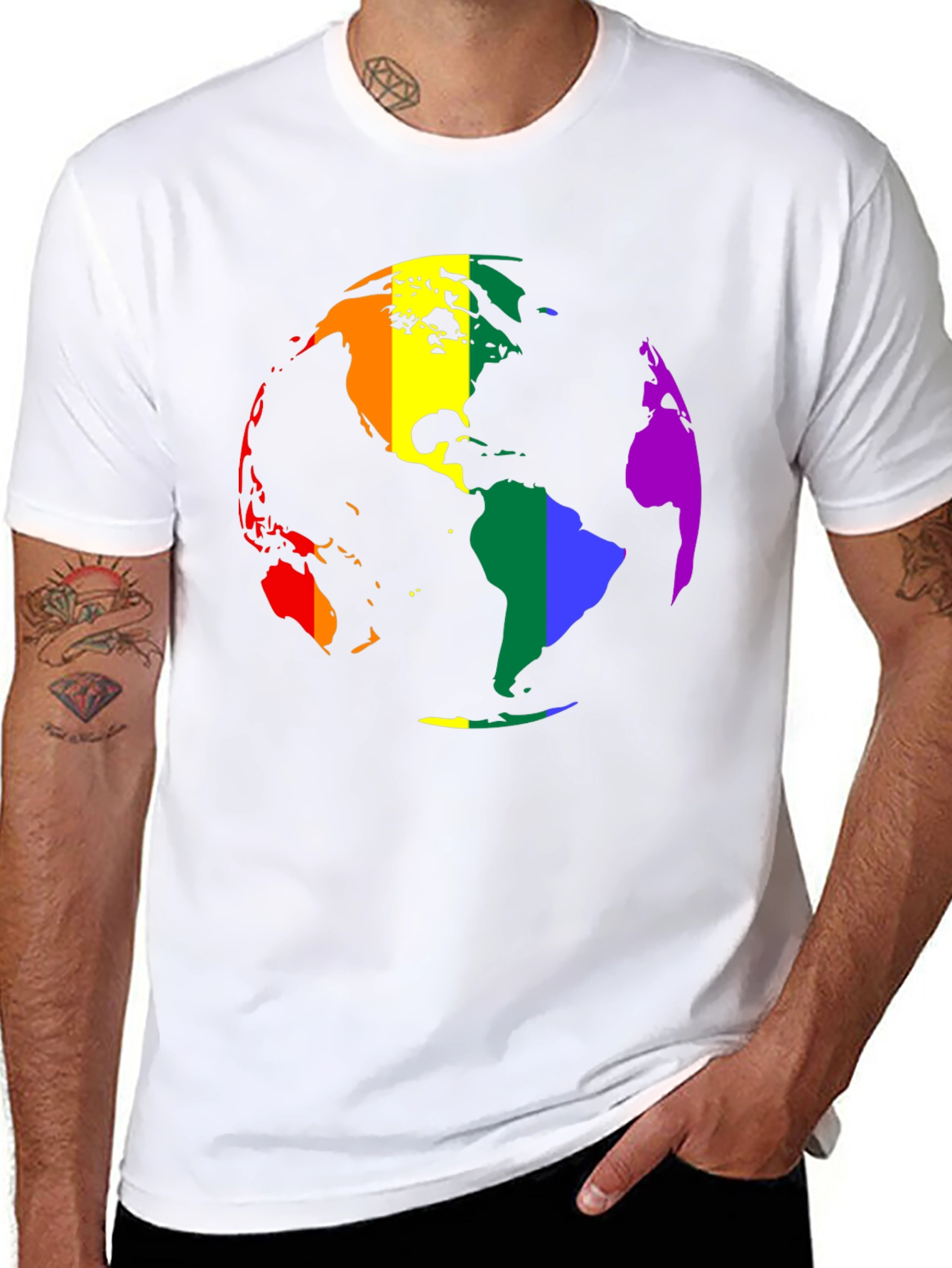 LGBTQ+ Pride Earth Graphic T-Shirt