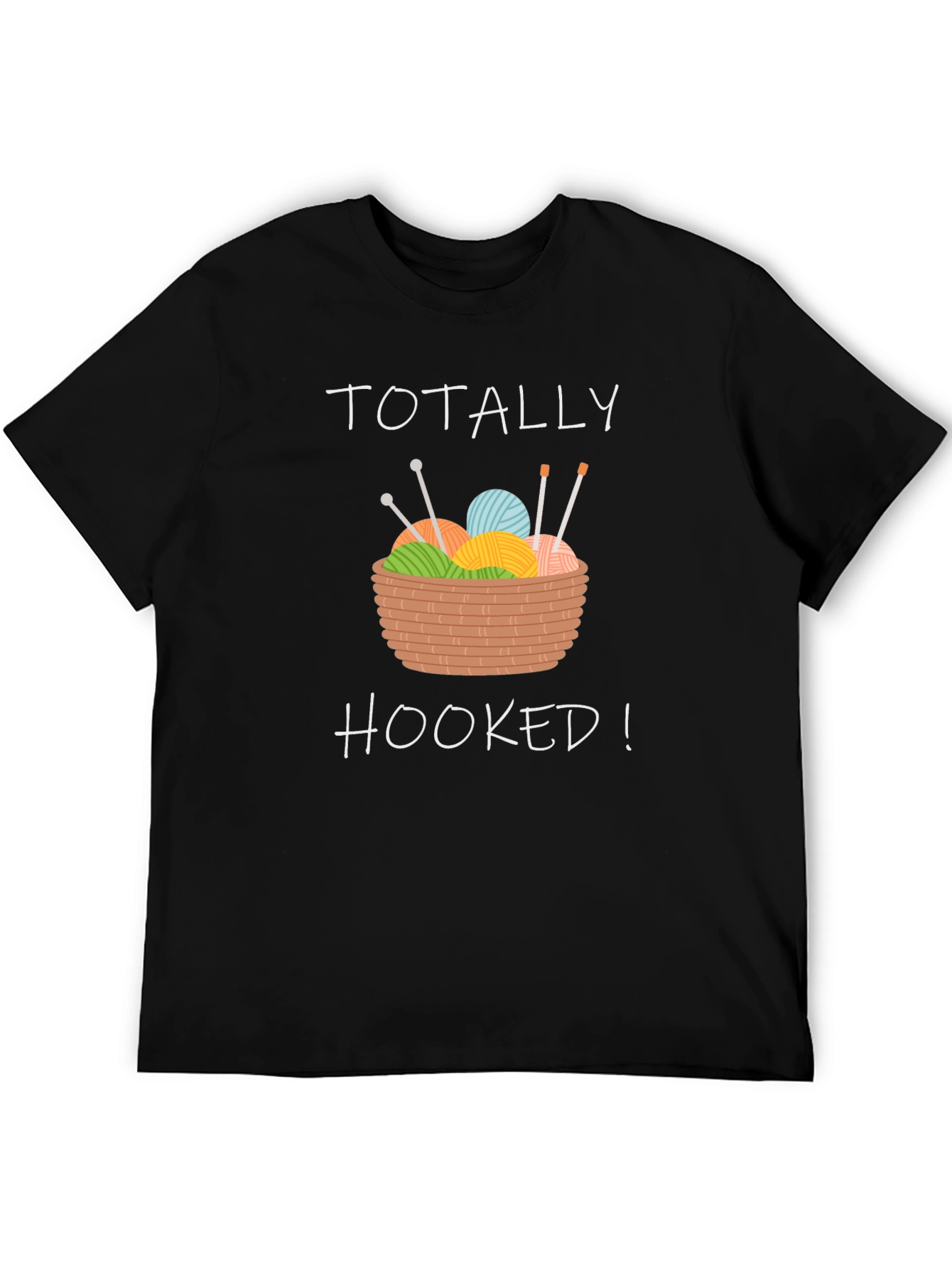 Totally Hooked! Graphic T-Shirt - Knitting Lovers Tee