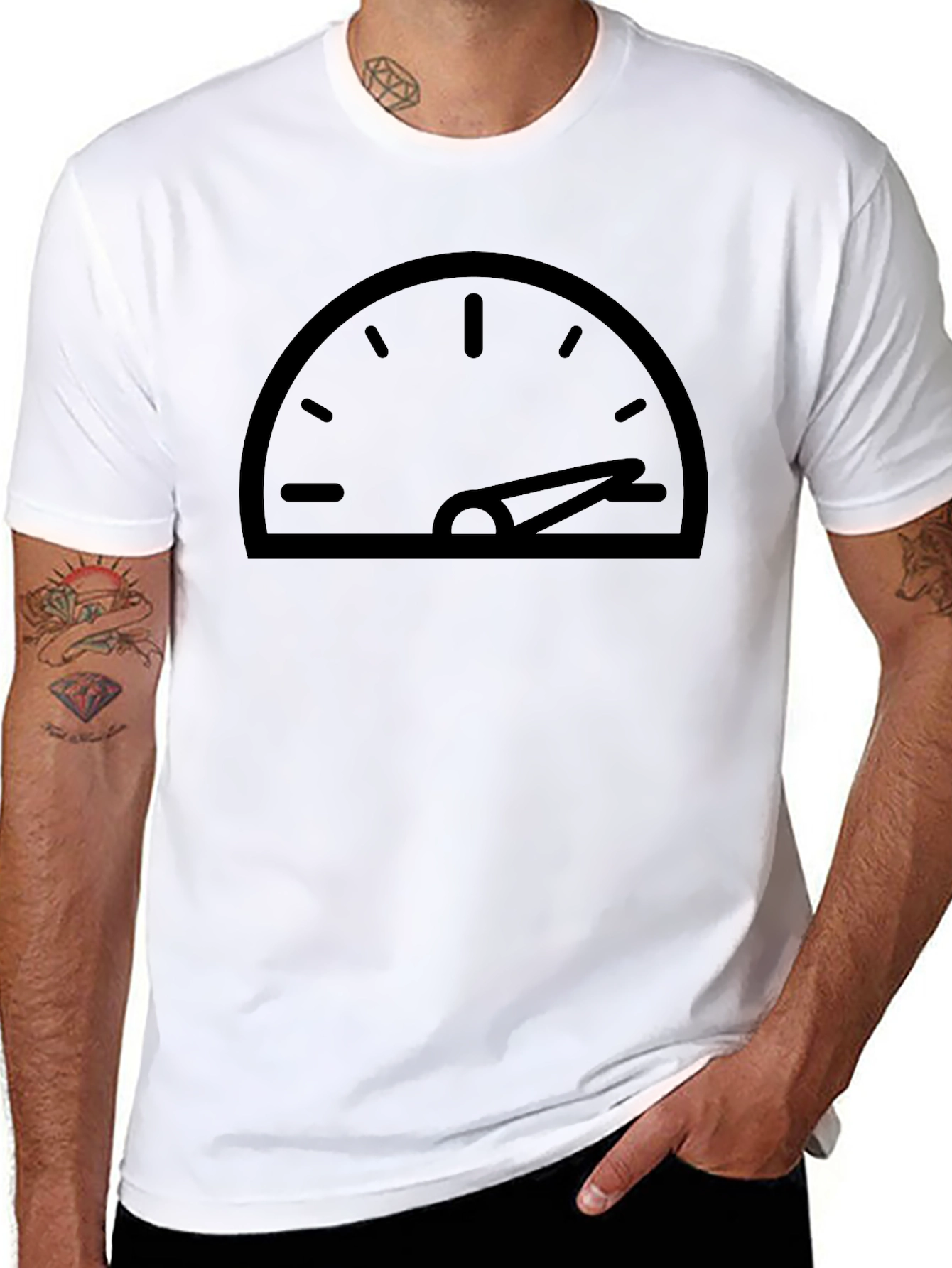 Speedometer Graphic Tee - Black