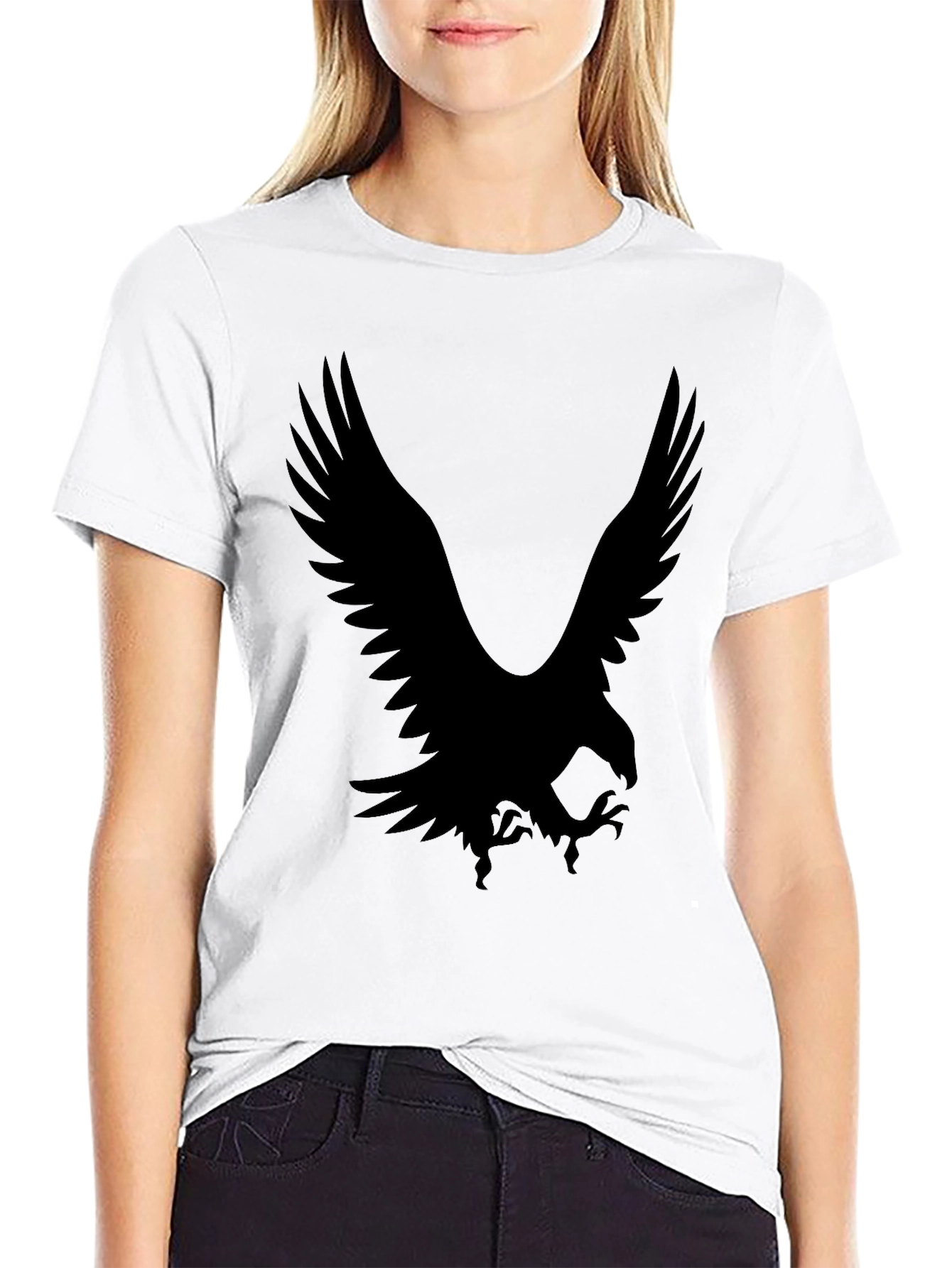 Black Eagle Graphic T-Shirt - Stylish Mens Tee