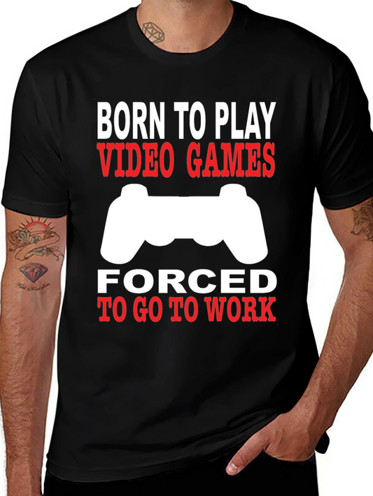 Born to Play Video Games Graphic Tee