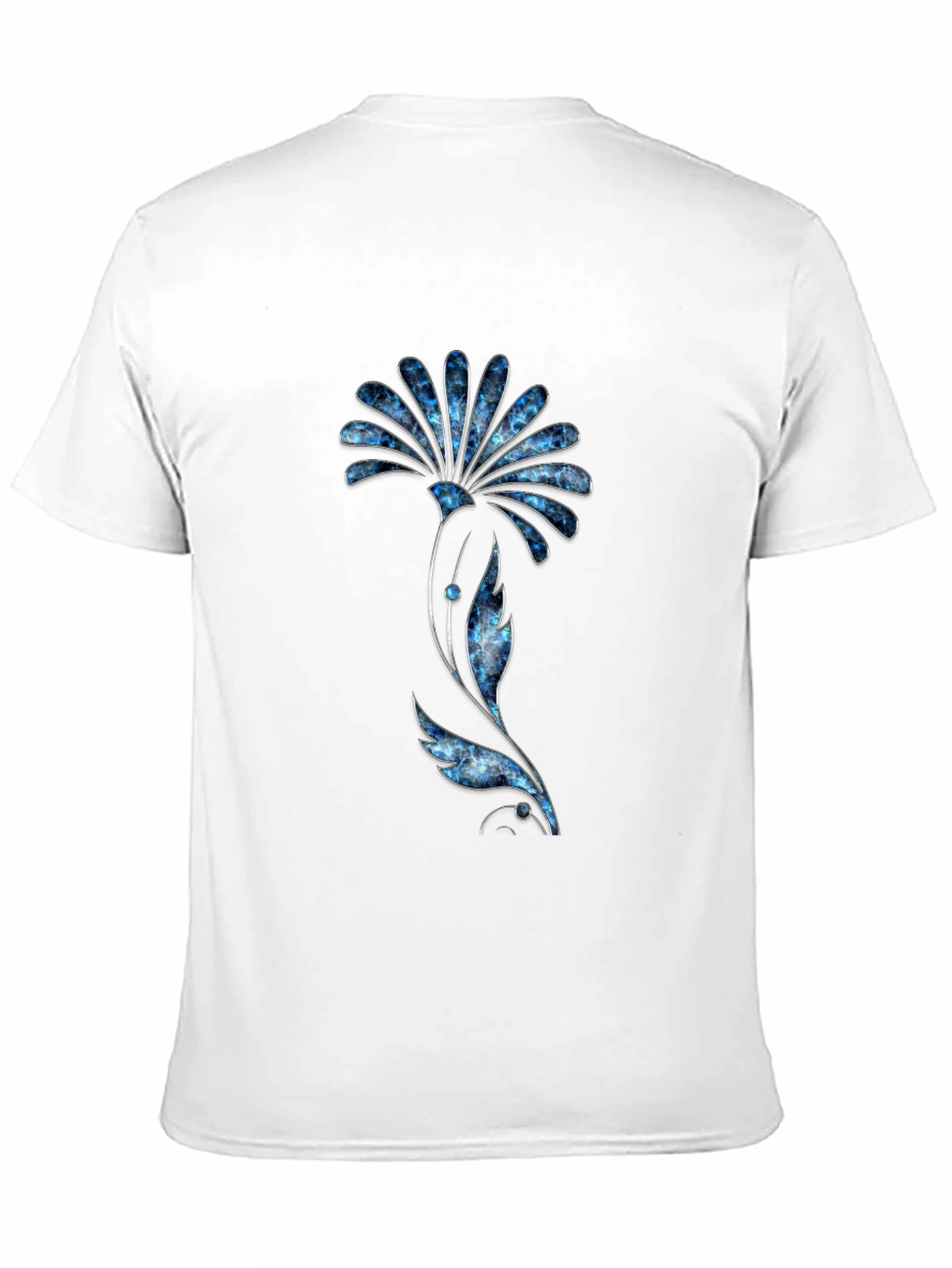 Floral Graphic Tee - Modern Black T-Shirt