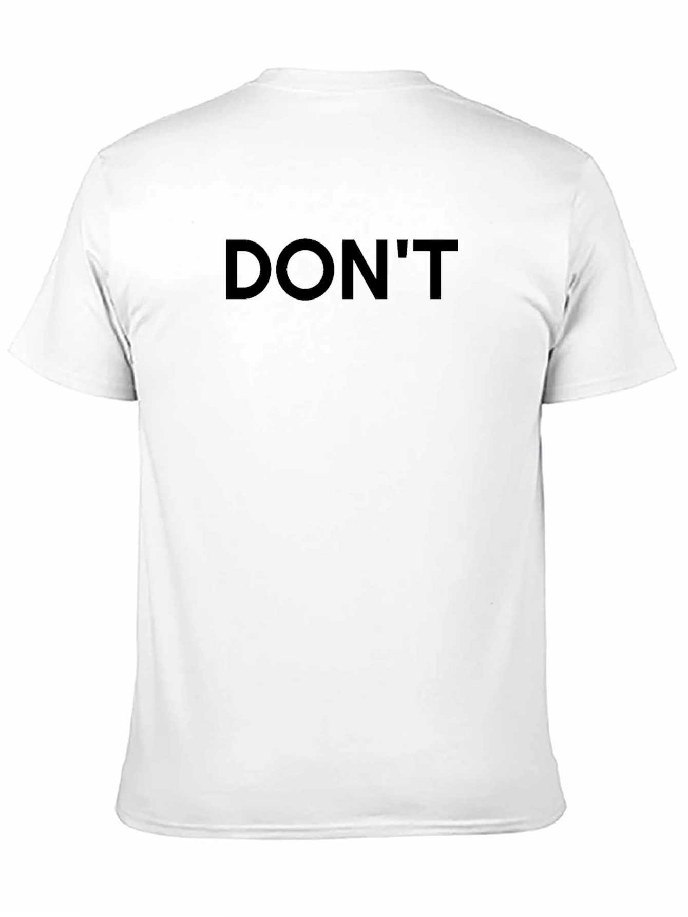 Minimalist DONT Black Graphic Tee