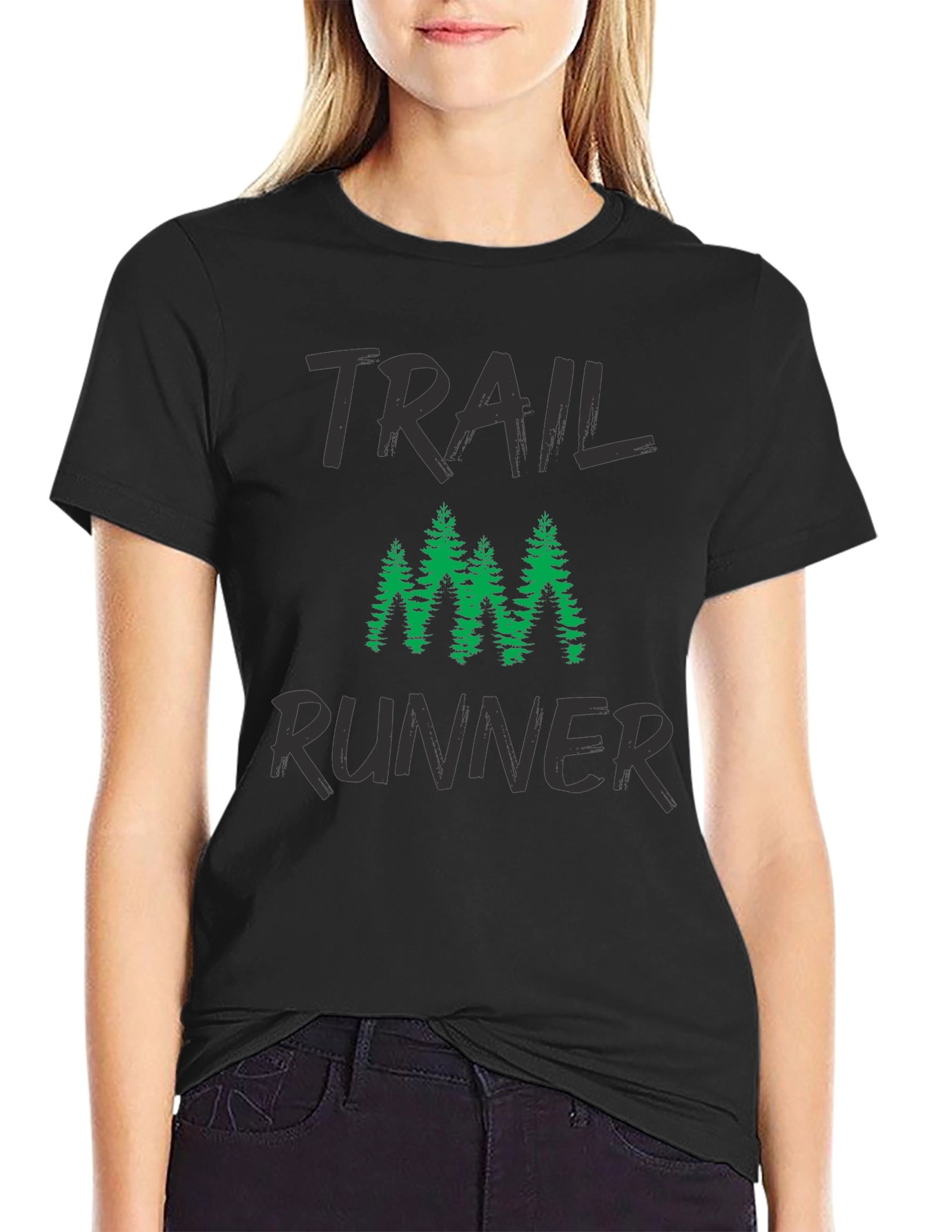 Trail Runner Graphic T-Shirt - Black