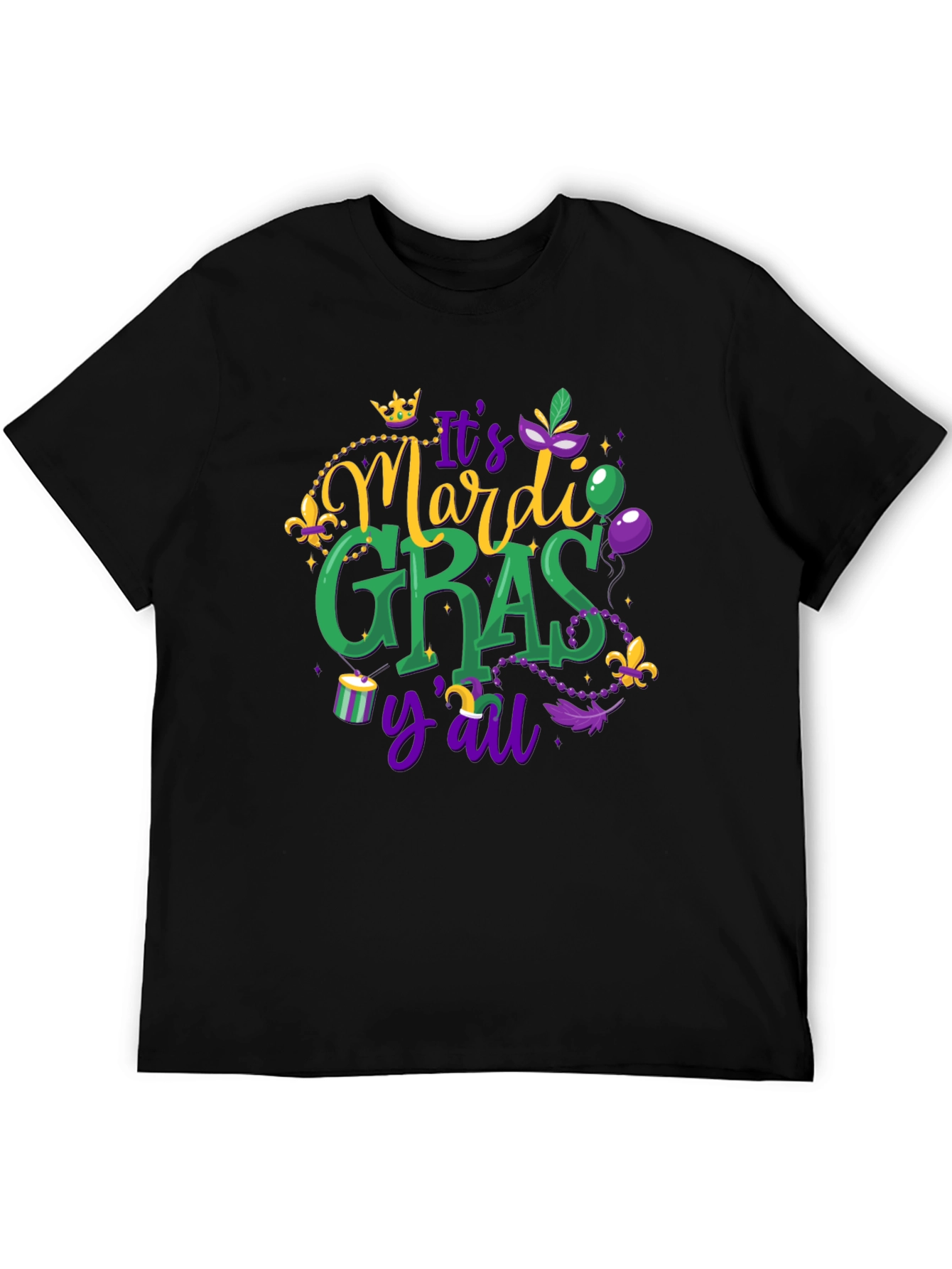 Mardi Gras Graphic T-Shirt - Its Mardi Gras Yall