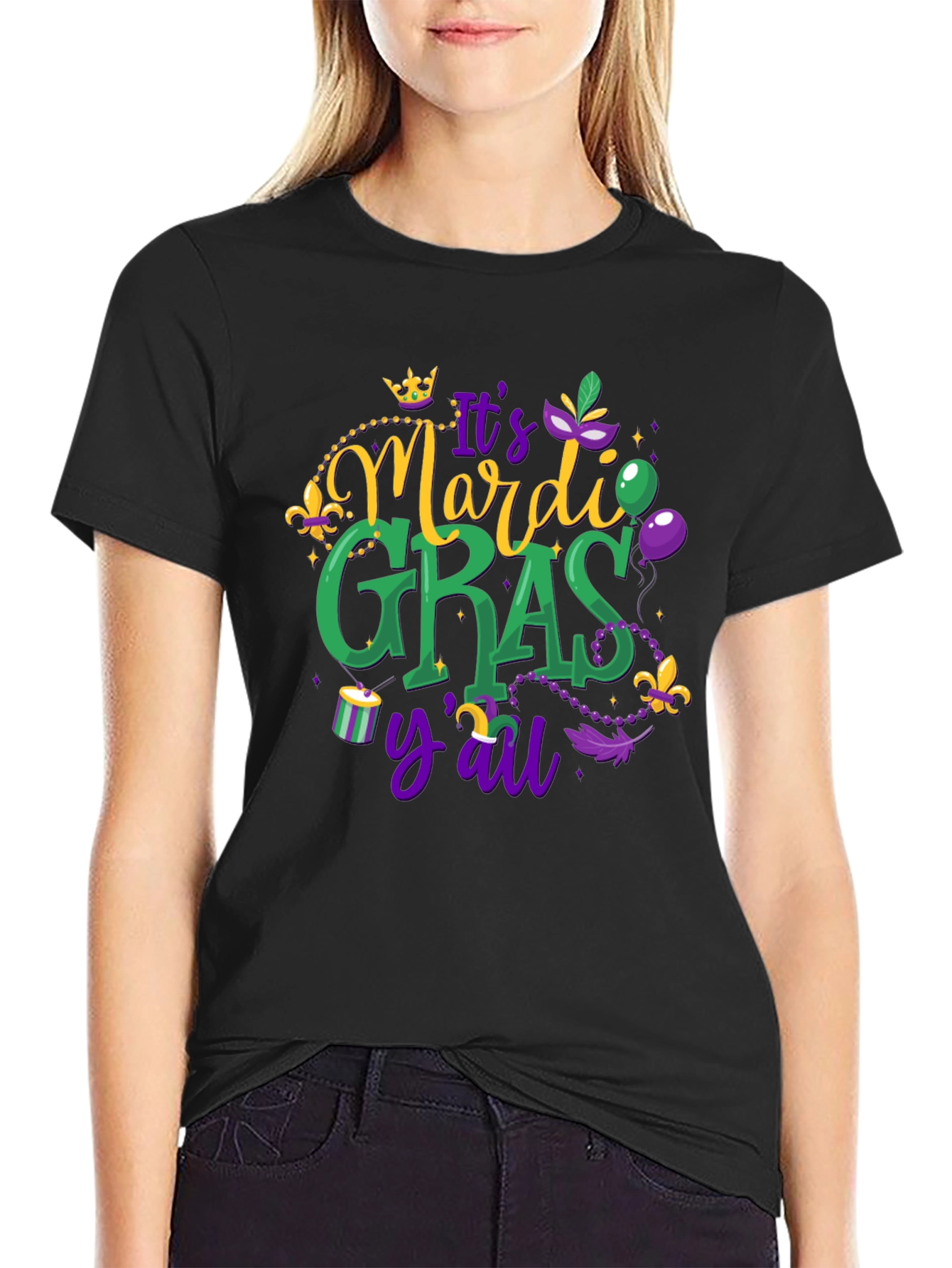 Mardi Gras Graphic T-Shirt - Its Mardi Gras Yall