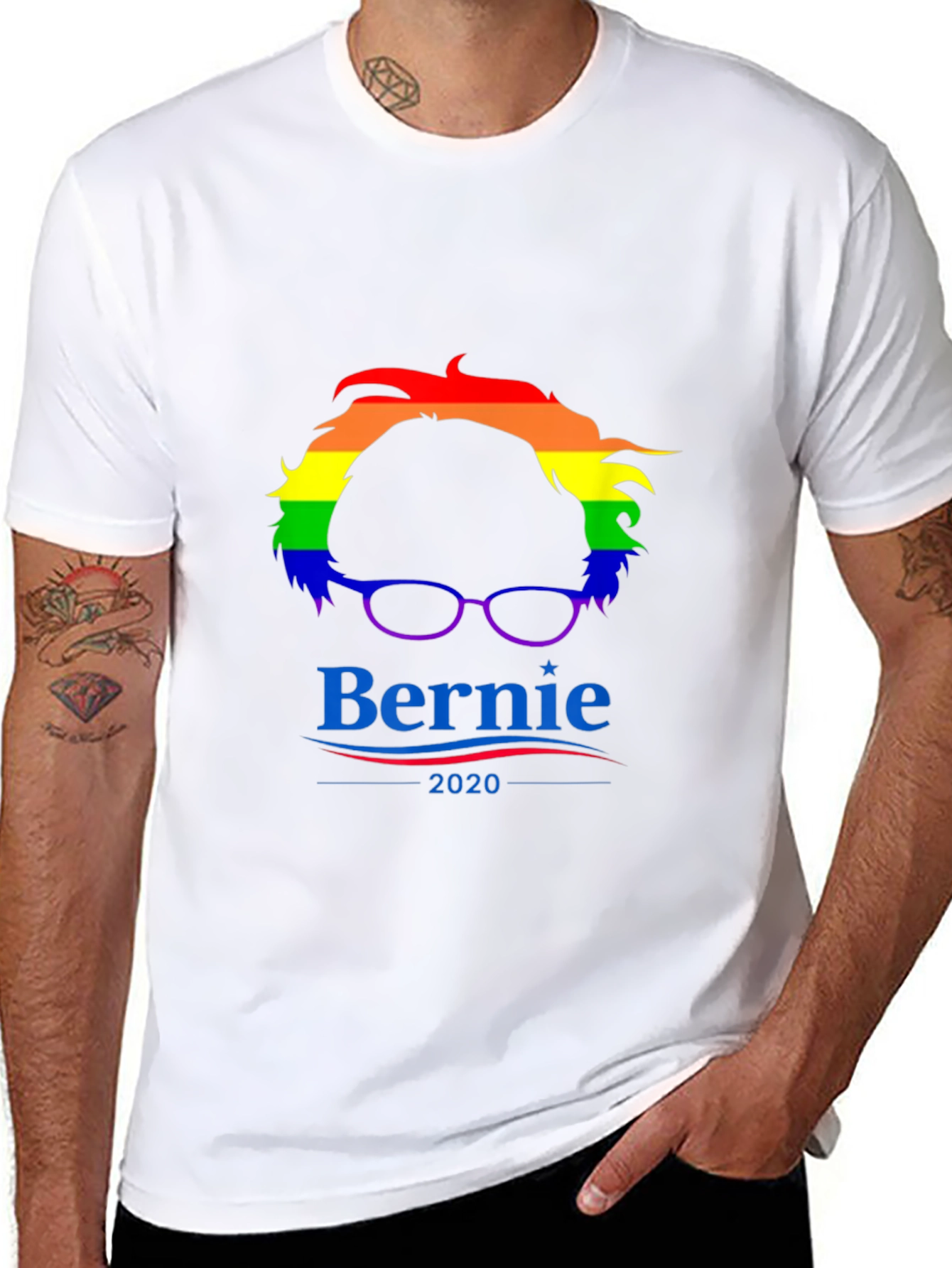 Bernie 2020 Rainbow T-Shirt