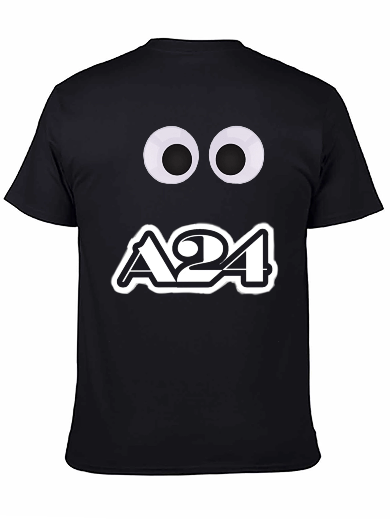 A24 Googly Eyes Black Graphic Tee