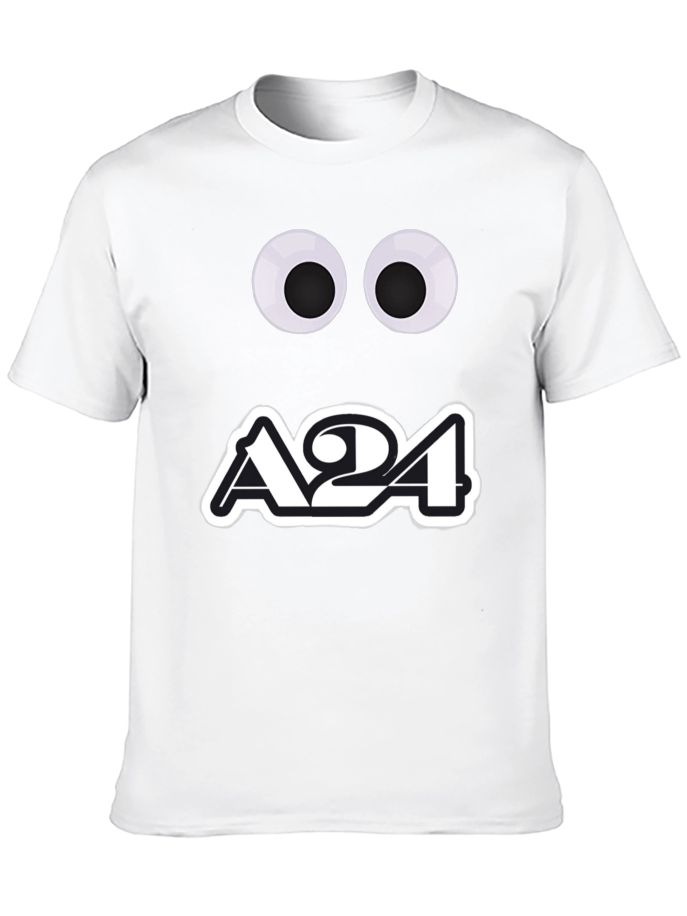 A24 Googly Eyes Black Graphic Tee