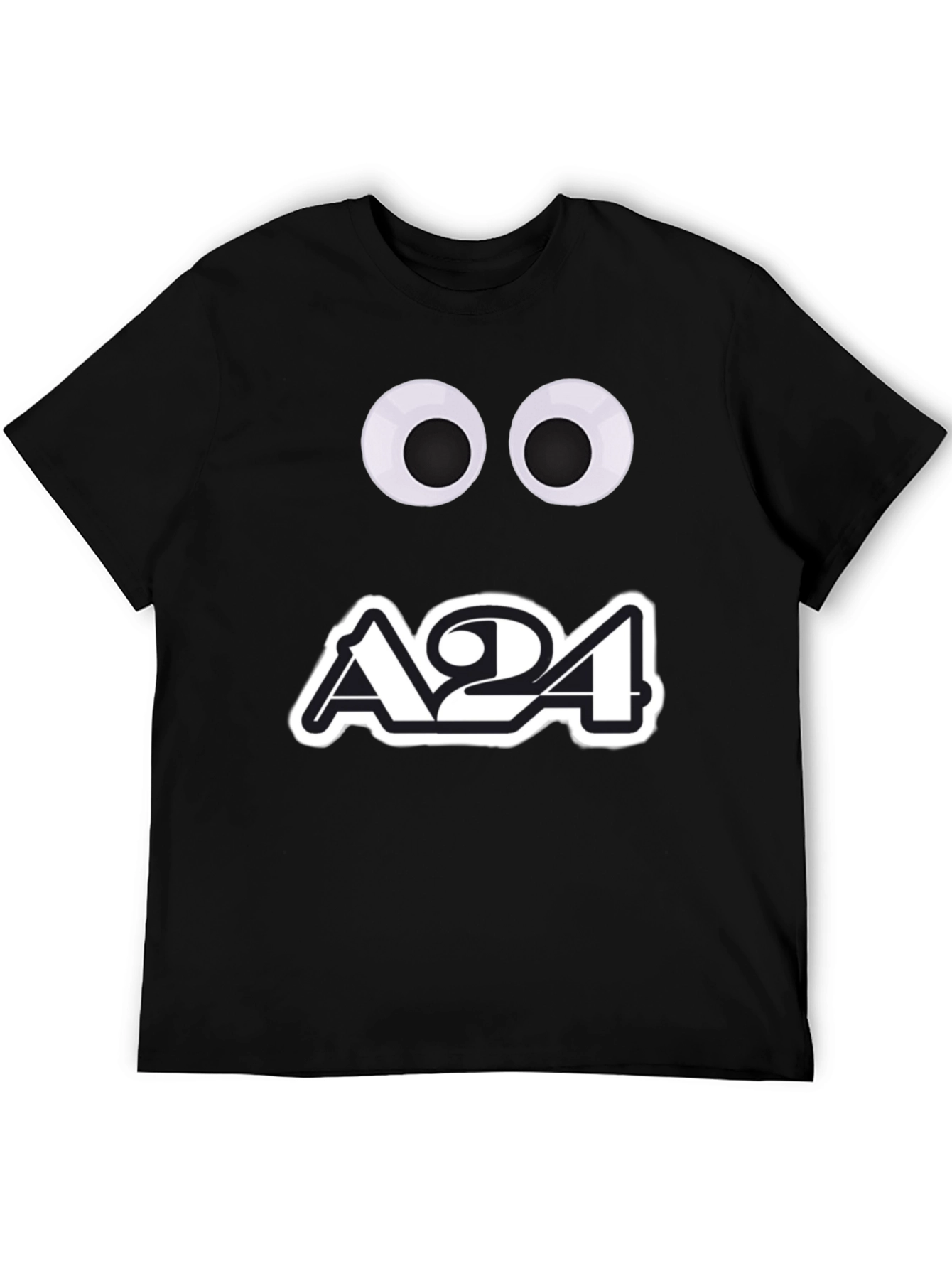 A24 Googly Eyes Black Graphic Tee