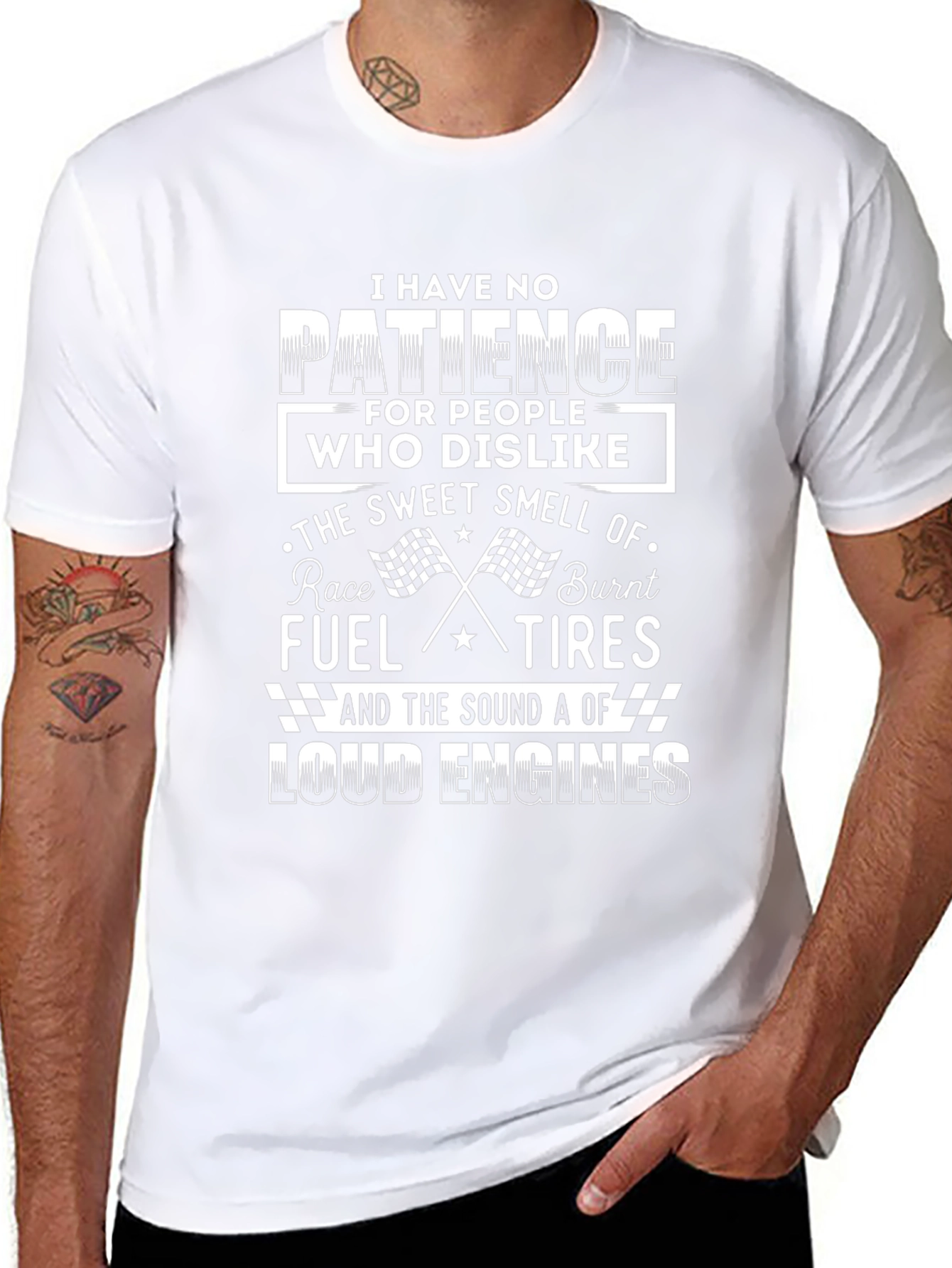 Racing Fan T-Shirt: No Patience for Dislike!