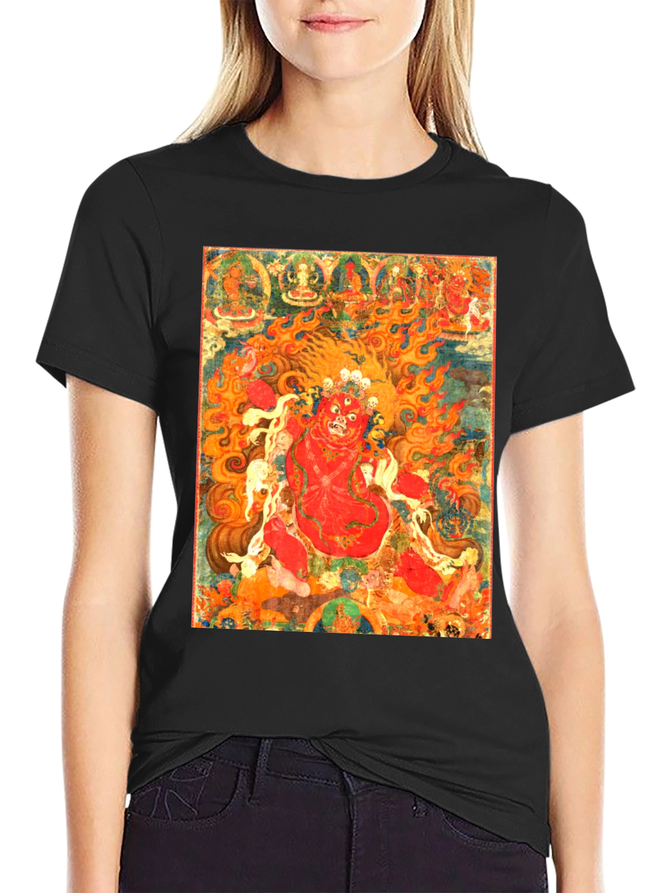 Wrathful Deity Printed T-Shirt