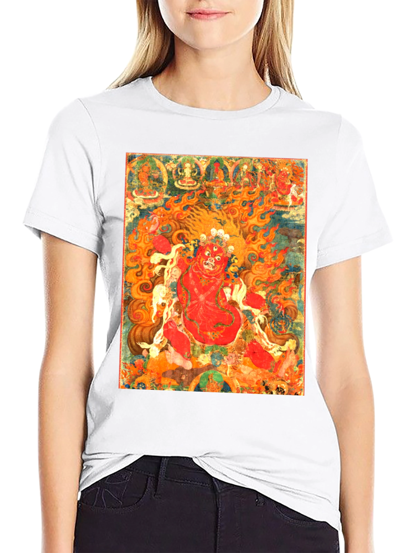 Wrathful Deity Printed T-Shirt
