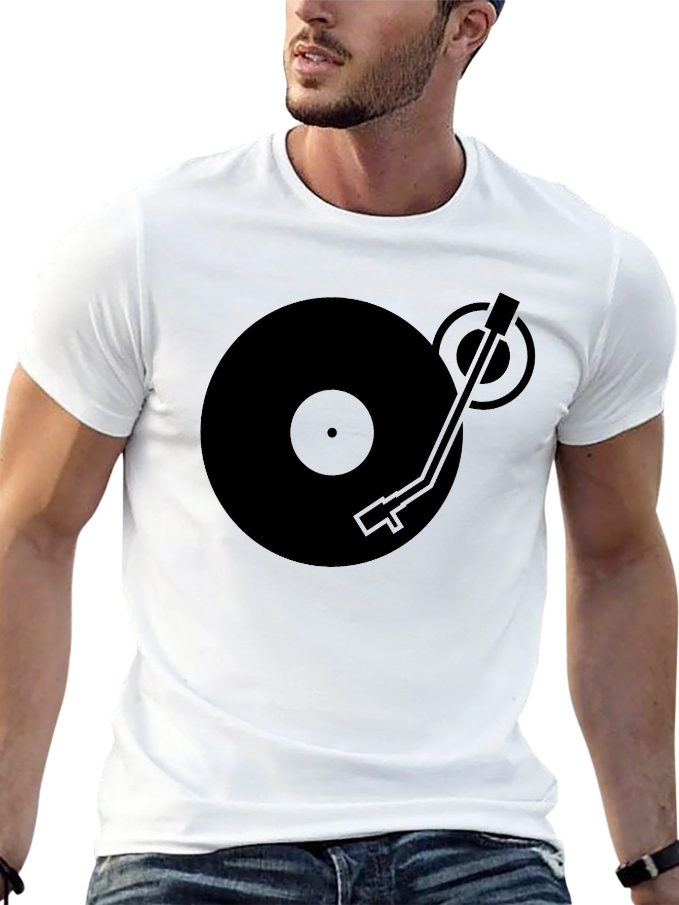 DJ Turntable Graphic Tee - Cool Music Lover Shirt