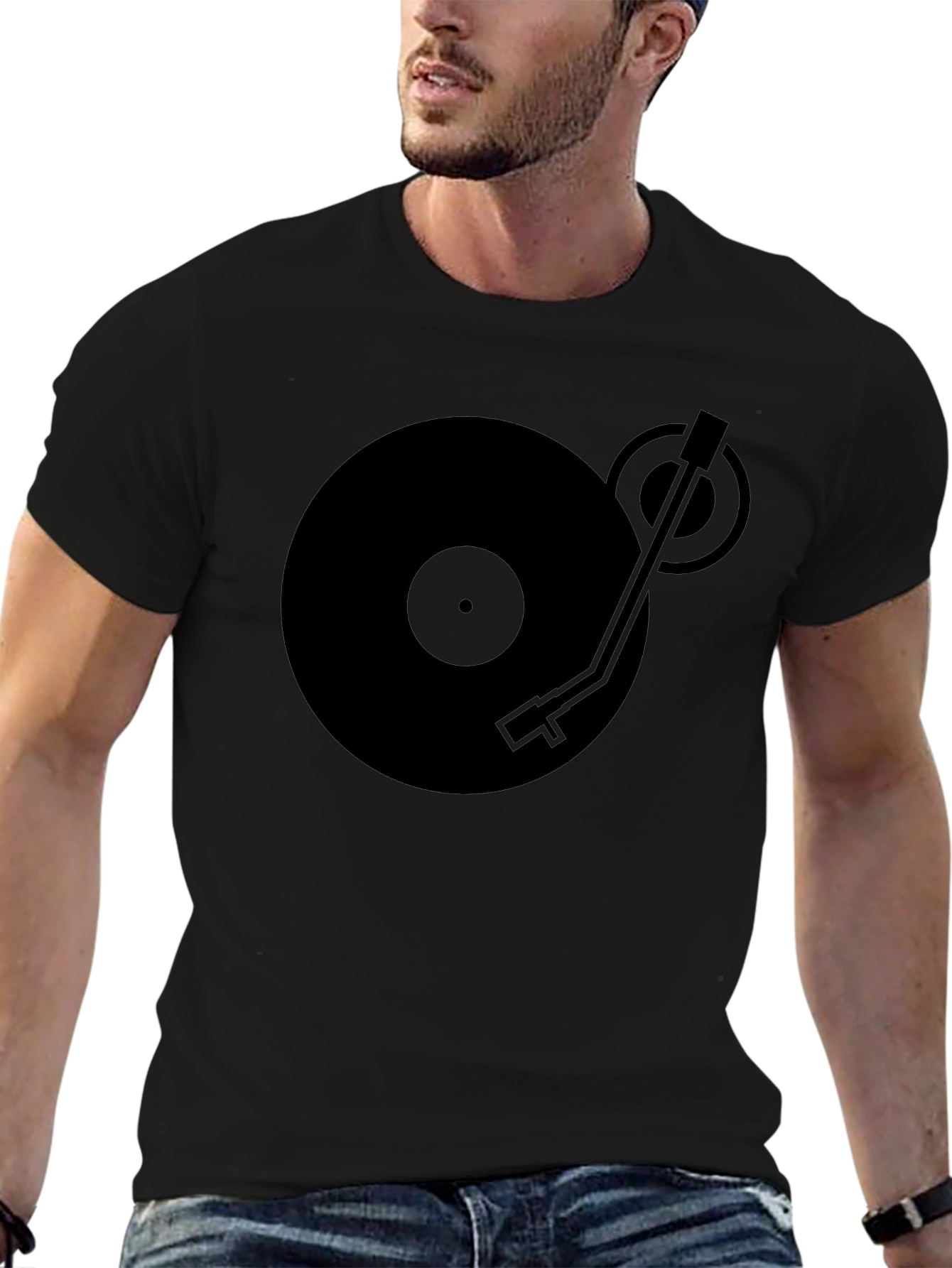 DJ Turntable Graphic Tee - Cool Music Lover Shirt
