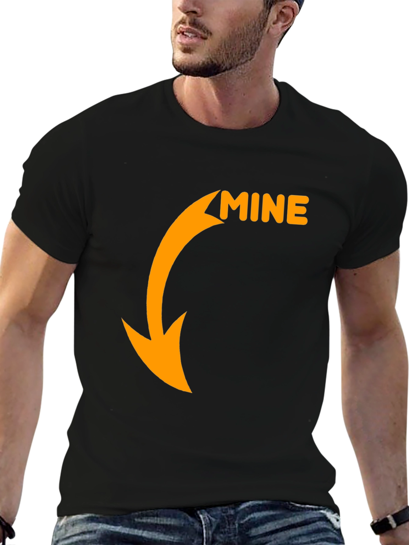 Mine Graphic T-Shirt - Black Cotton Tee