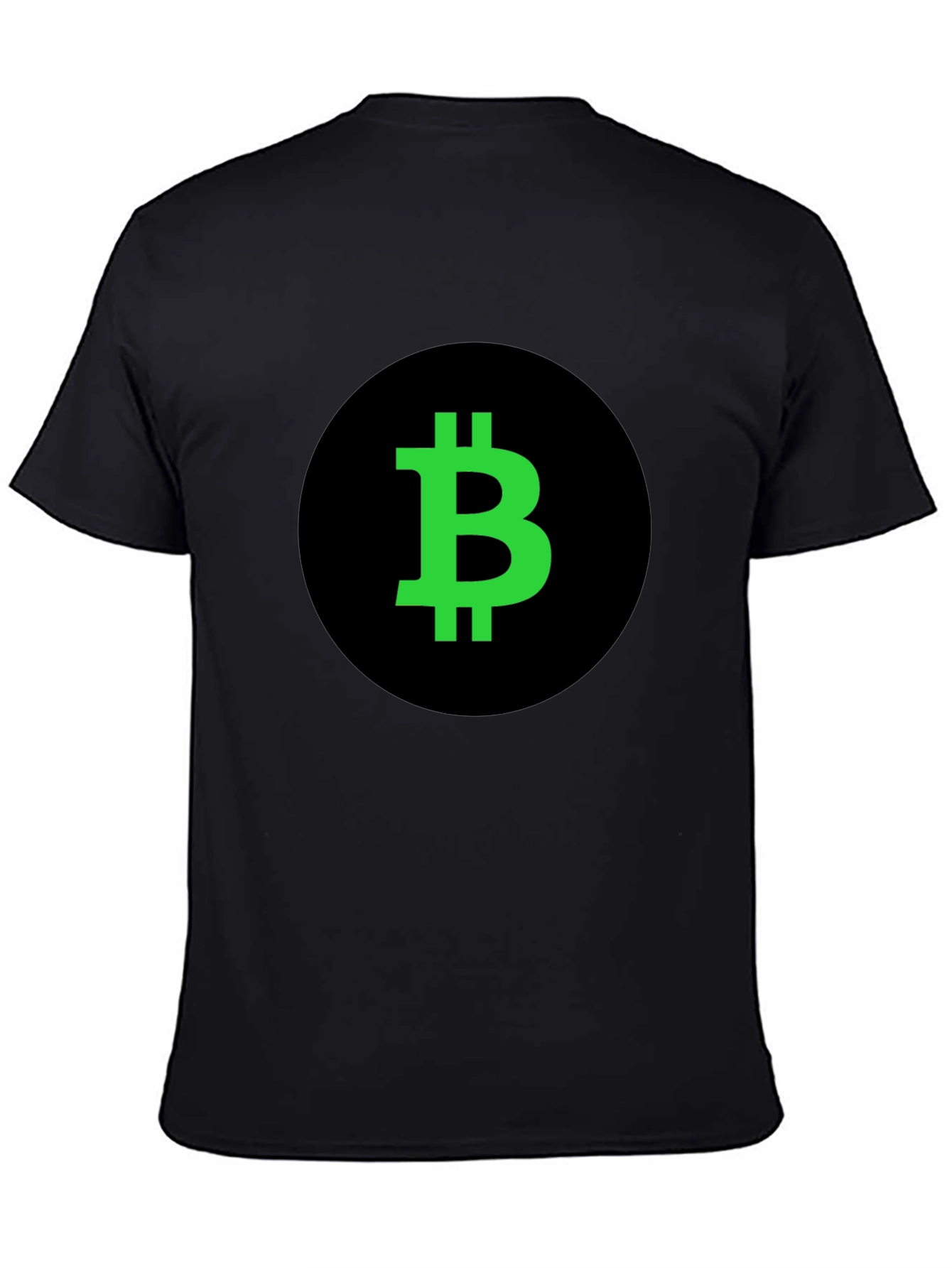 Bitcoin Crypto T-Shirt - Black with Green Logo