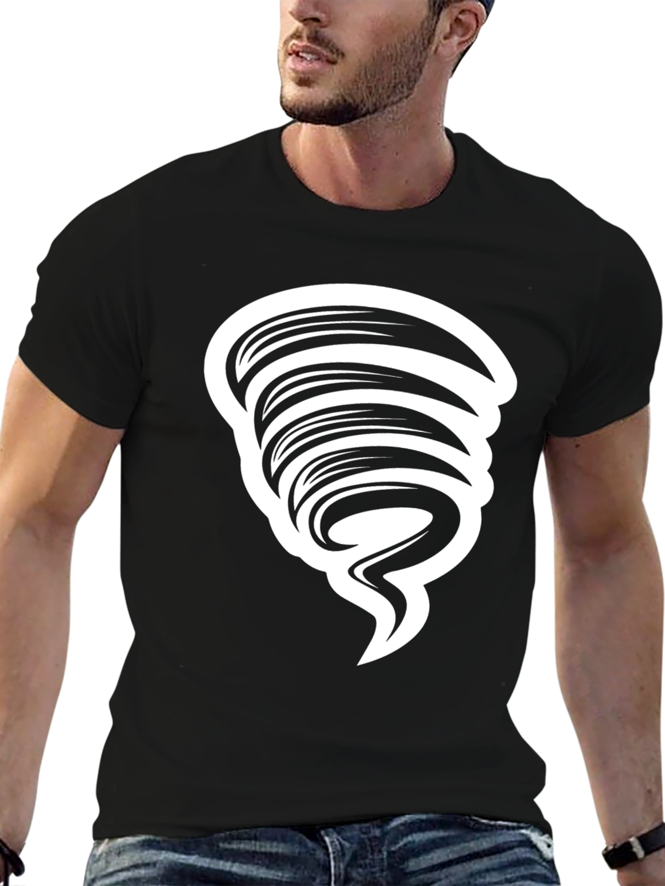 Tornado Graphic Black T-Shirt