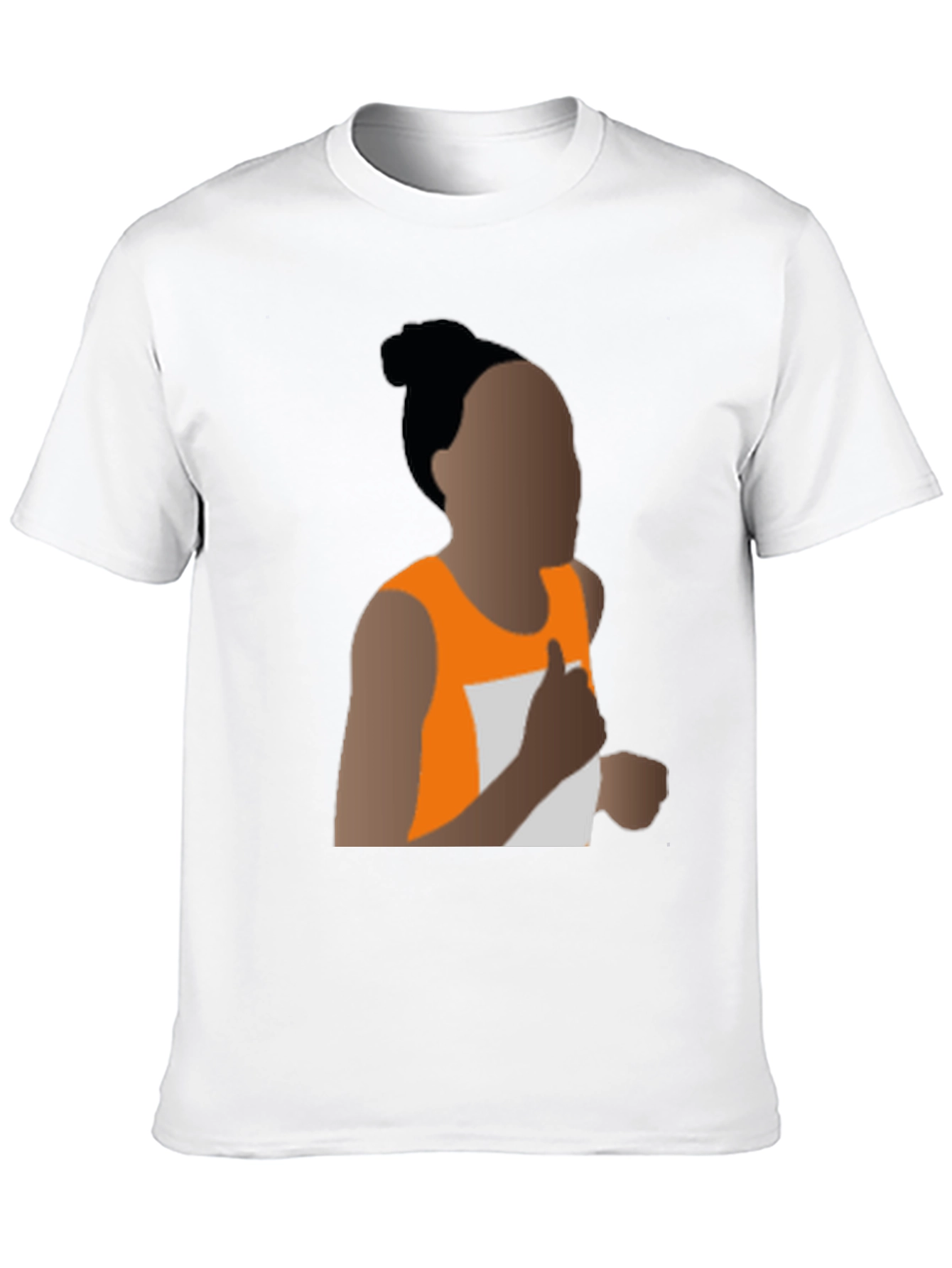 Running Woman Silhouette Graphic Tee