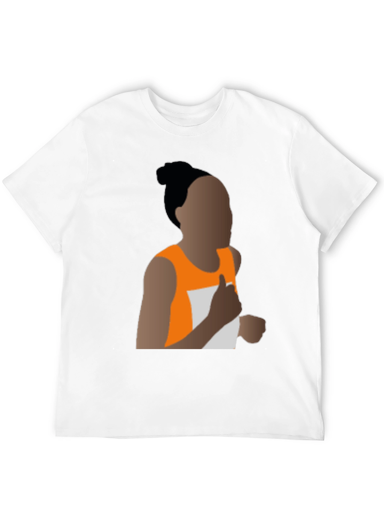 Running Woman Silhouette Graphic Tee