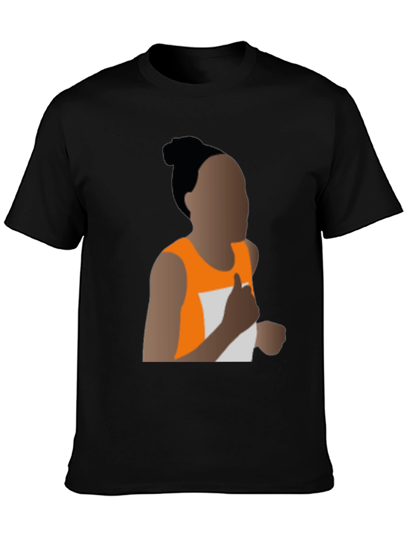 Running Woman Silhouette Graphic Tee