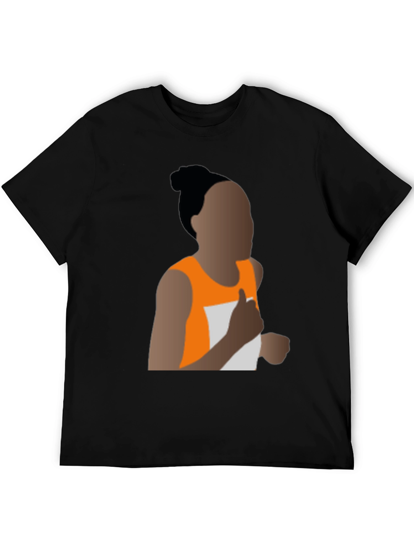 Running Woman Silhouette Graphic Tee