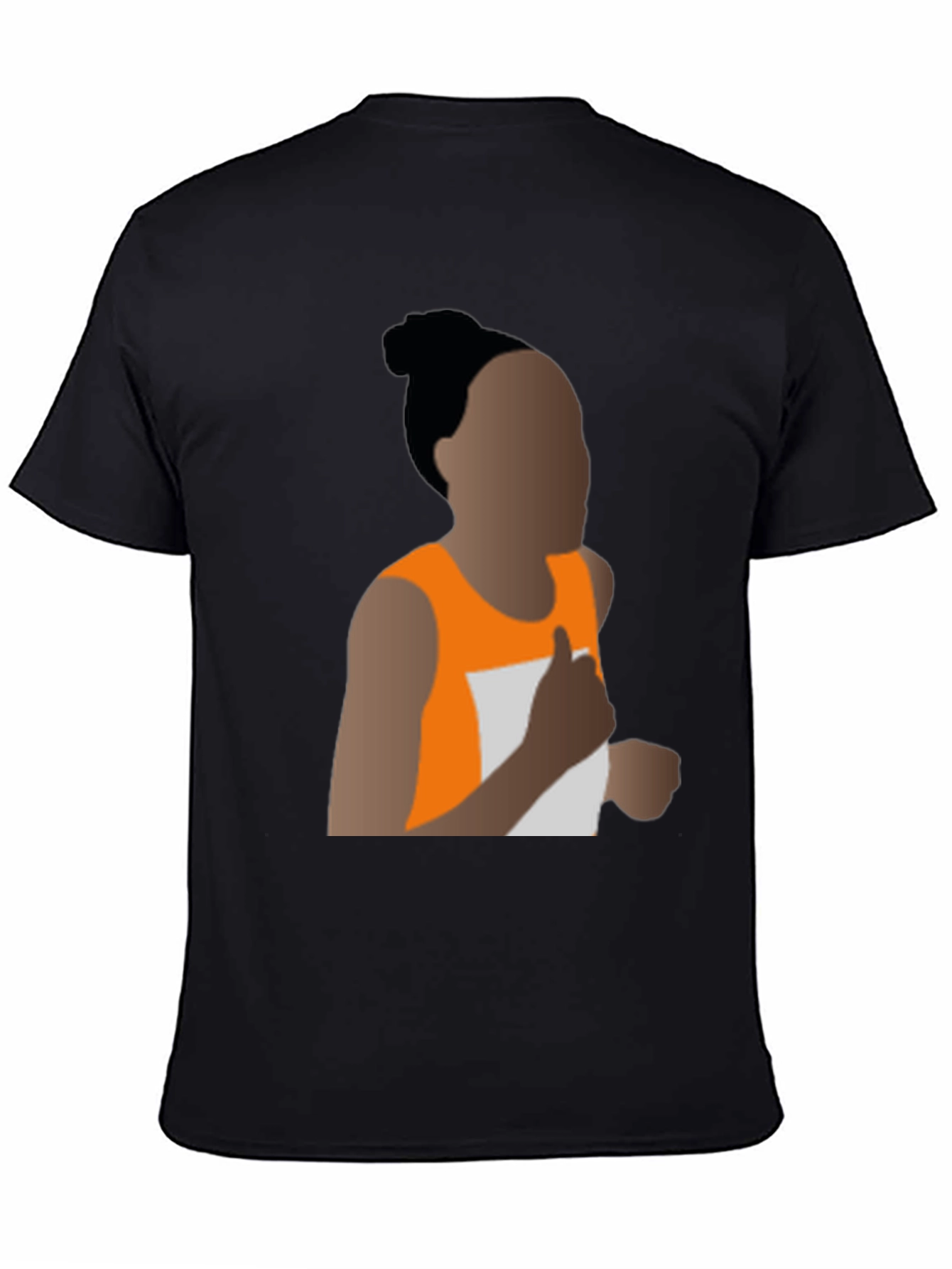 Running Woman Silhouette Graphic Tee
