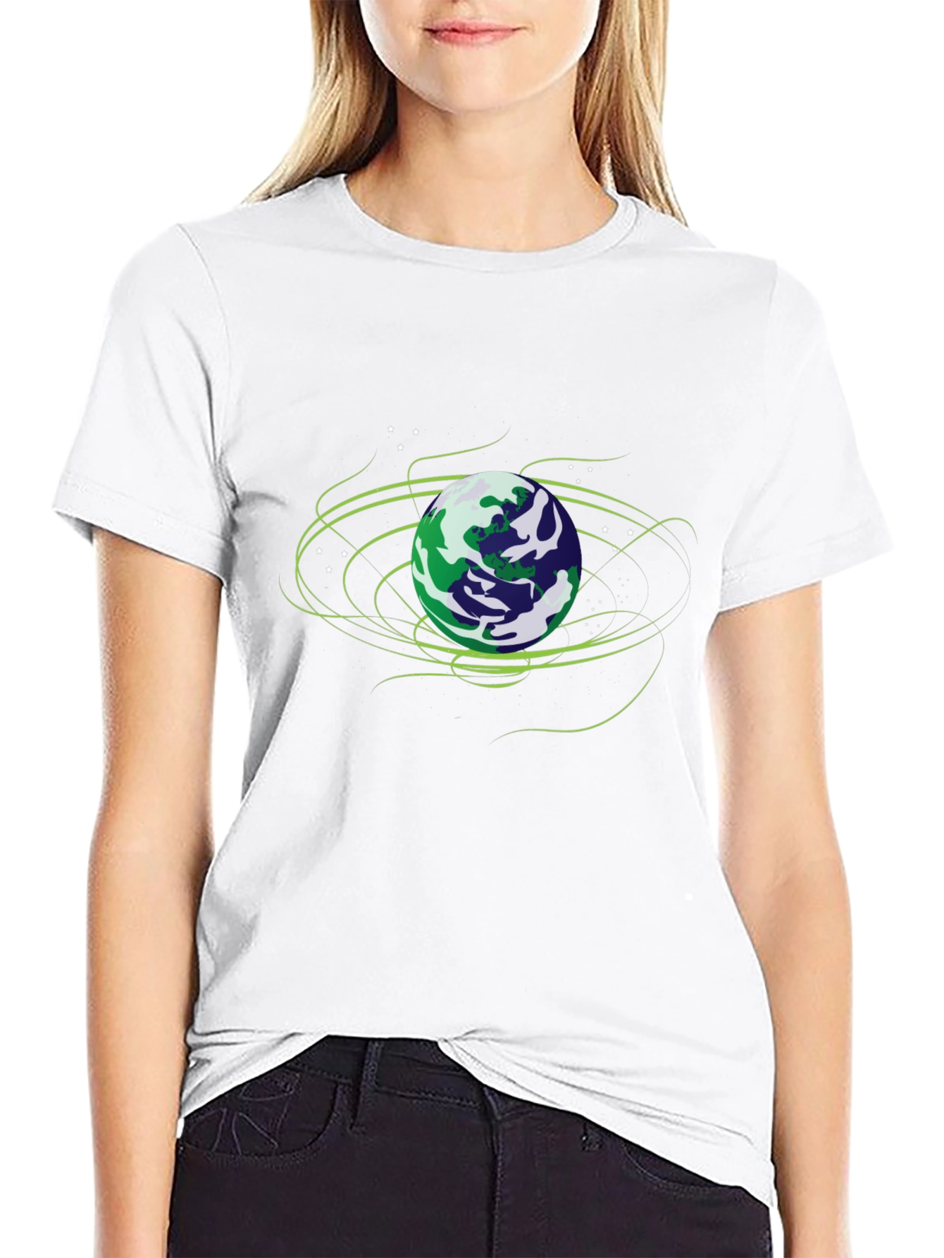 Earth Graphic Black T-Shirt