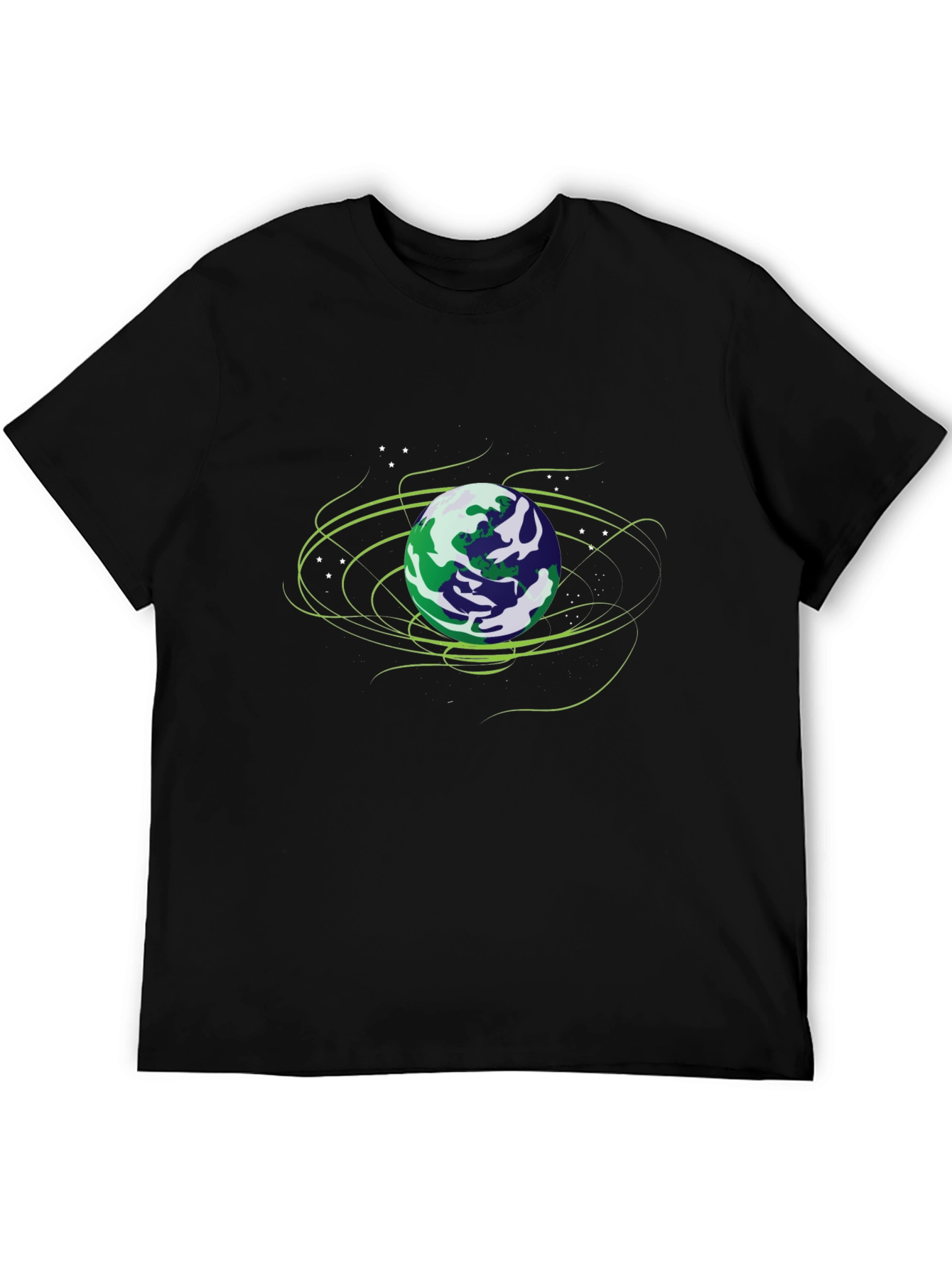 Earth Graphic Black T-Shirt