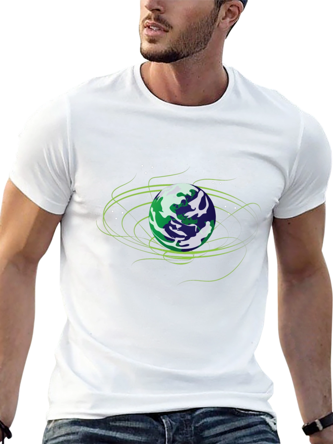 Earth Graphic Black T-Shirt
