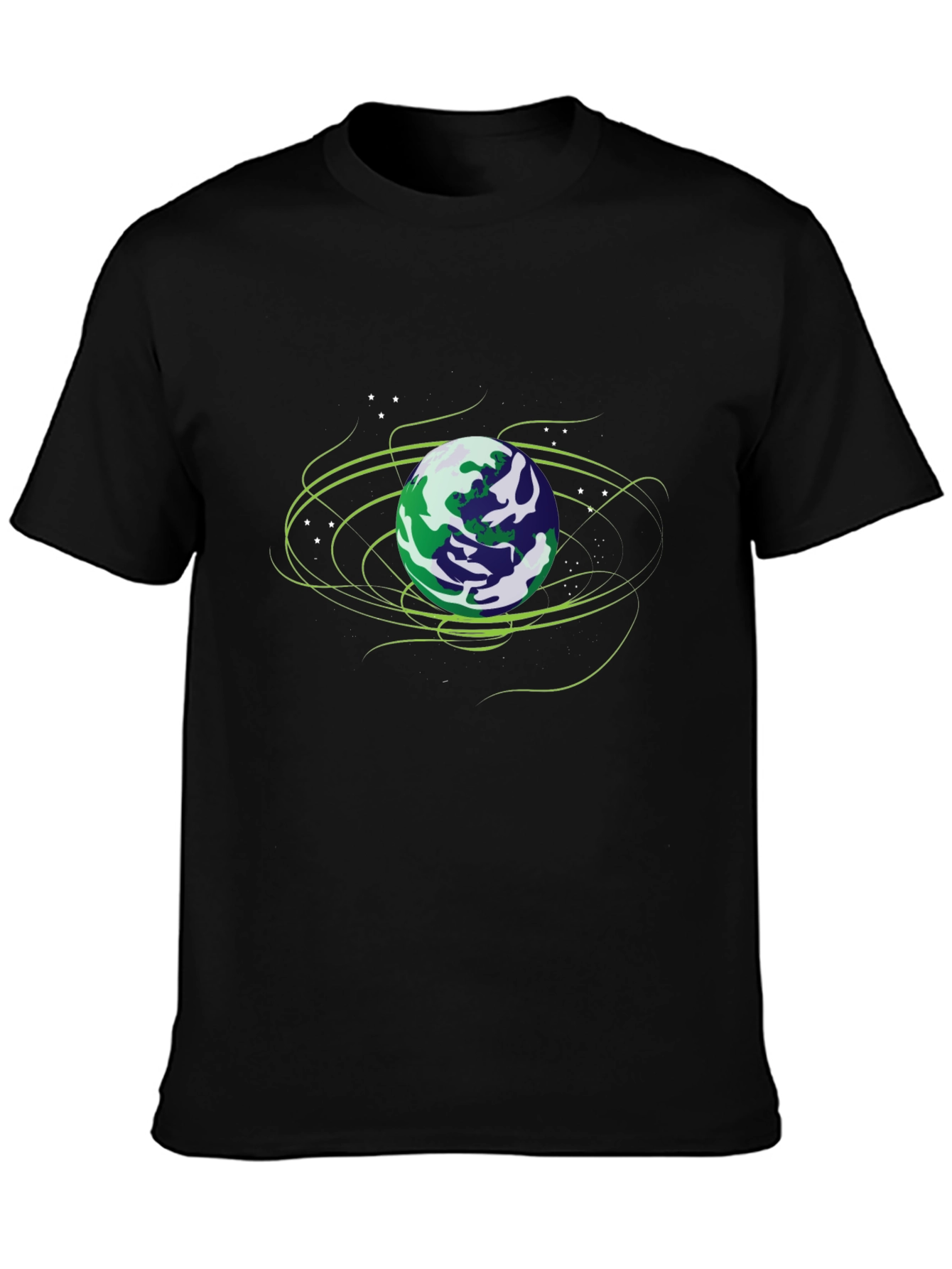 Earth Graphic Black T-Shirt