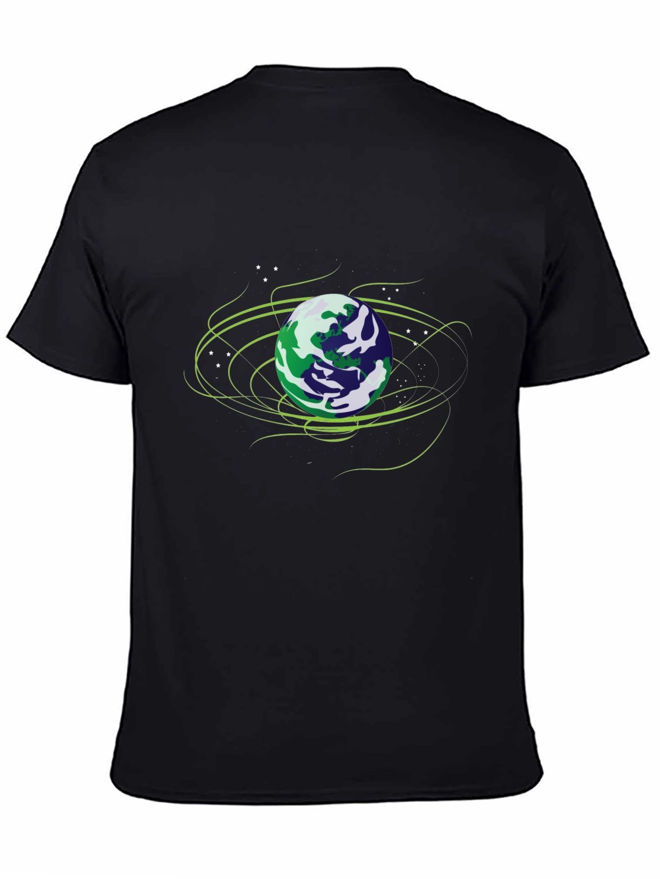 Earth Graphic Black T-Shirt