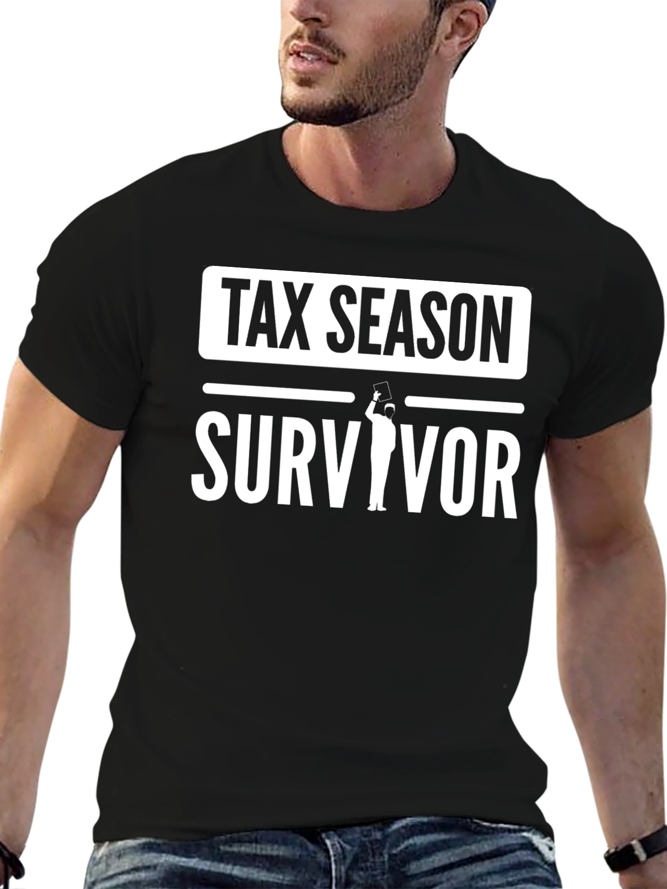 Tax Season Survivor T-Shirt - Black