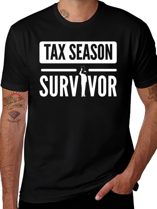 Tax Season Survivor T-Shirt - Black