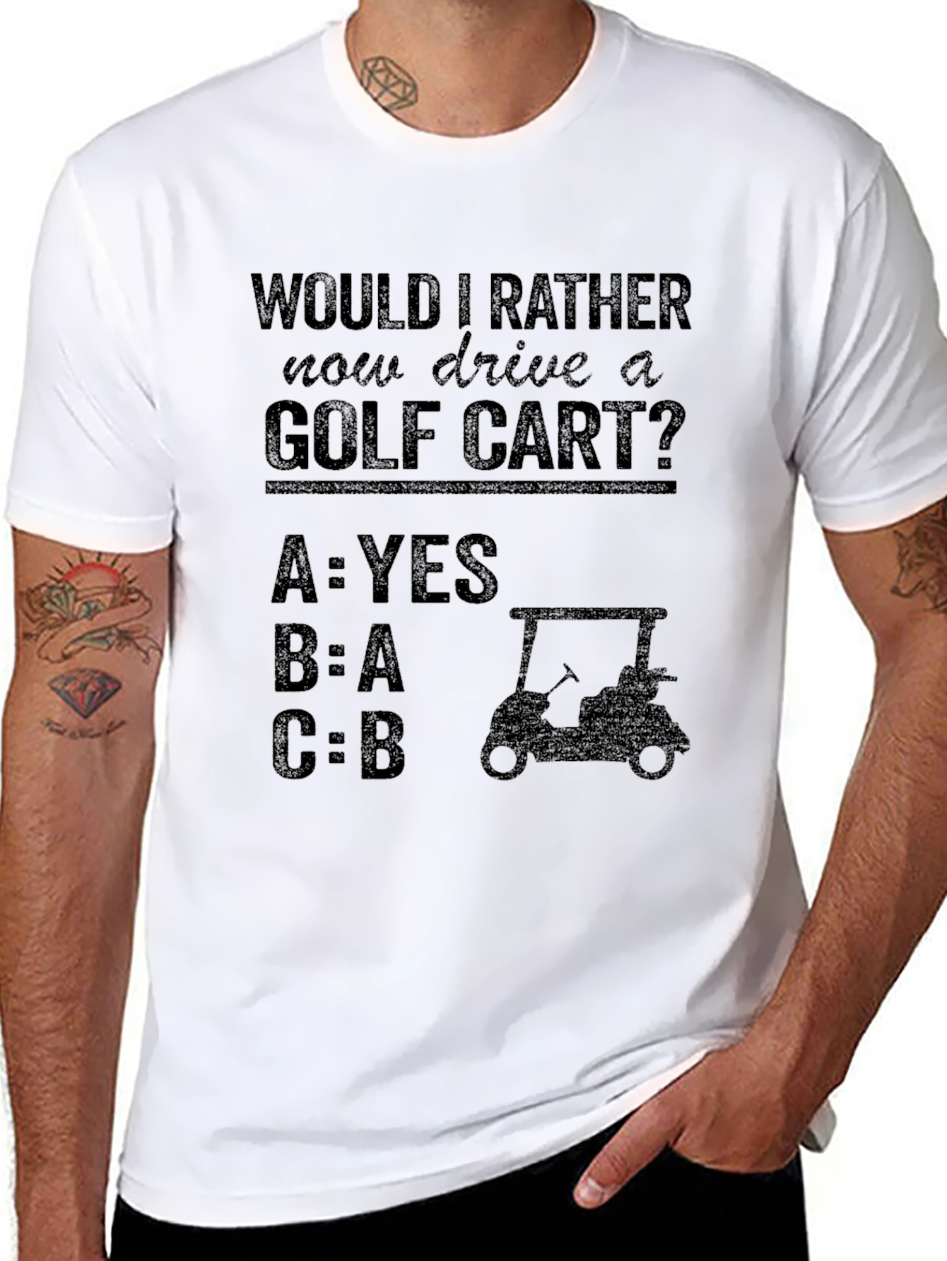 Golf Cart T-Shirt - Funny Golfing Tee
