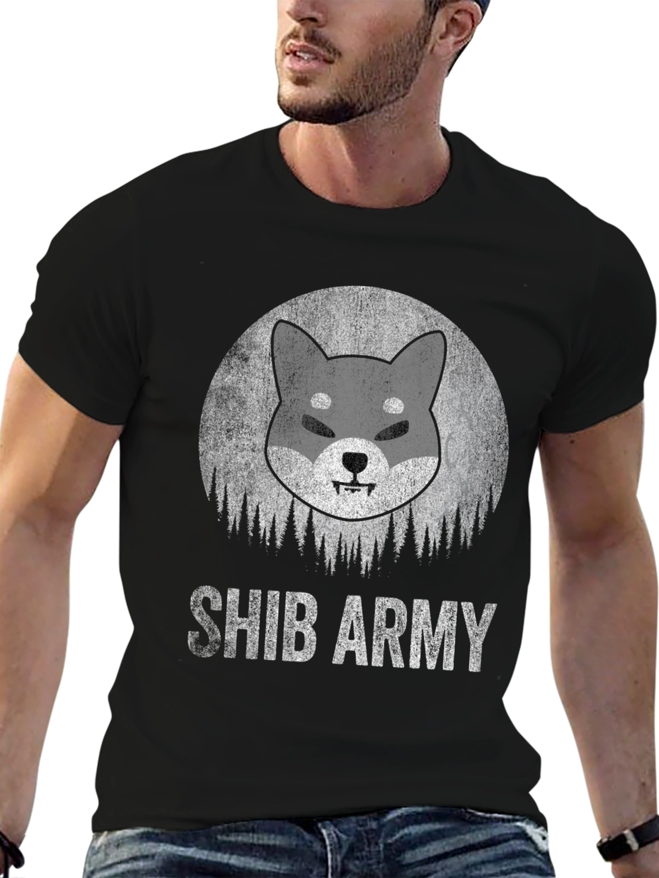 Shiba Inu Army Graphic T-Shirt