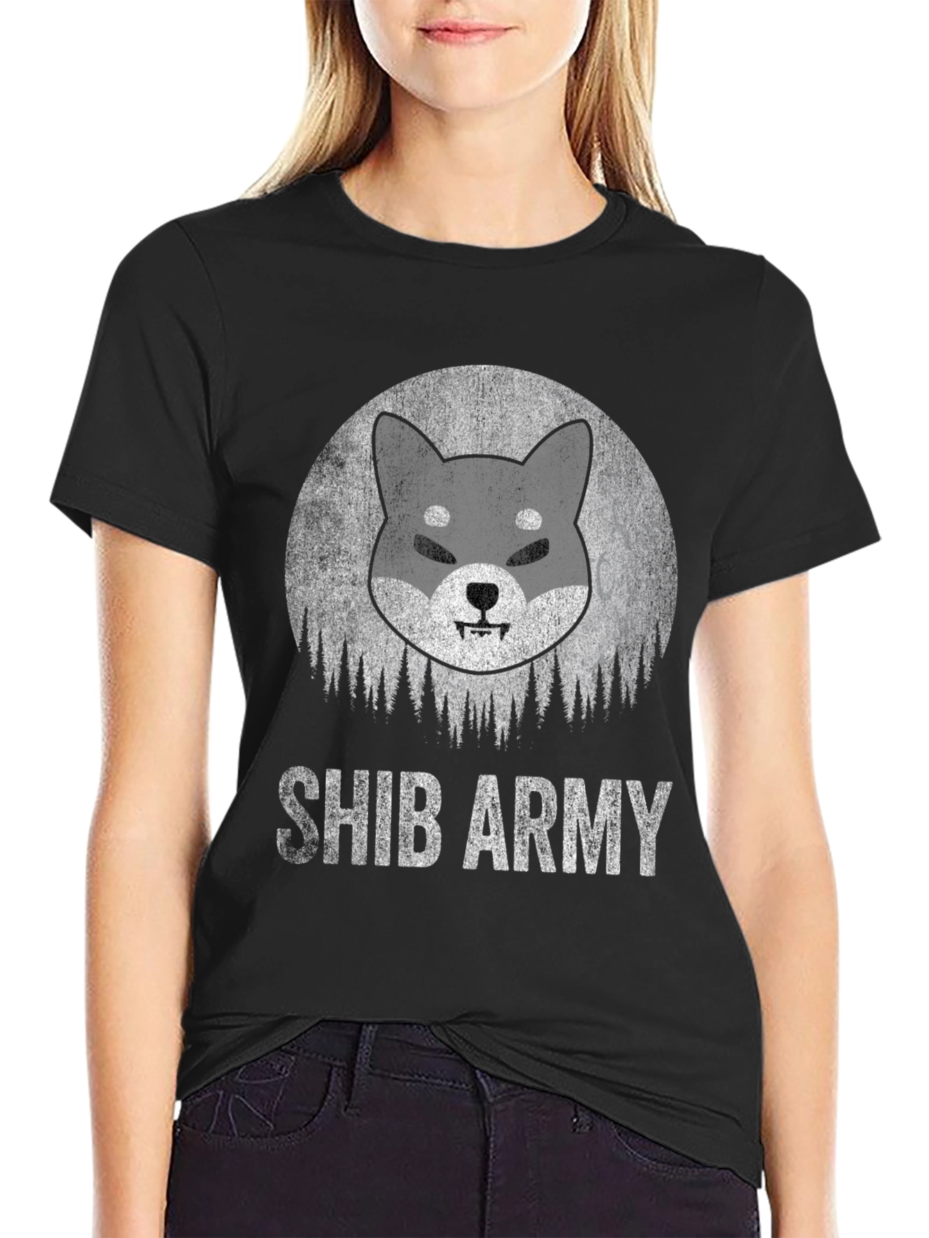 Shiba Inu Army Graphic T-Shirt