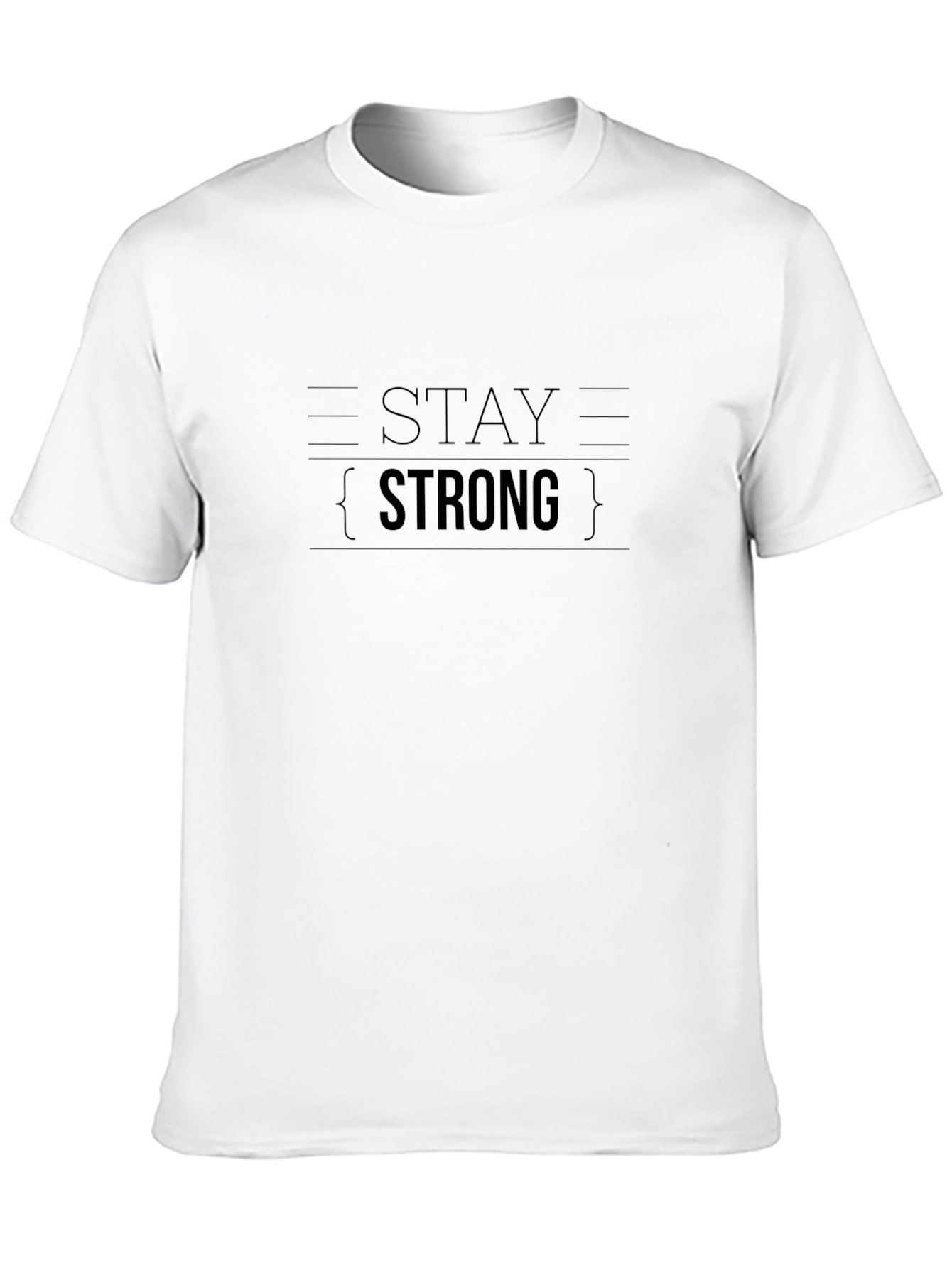 Stay Strong Graphic T-Shirt - Motivational Black Tee