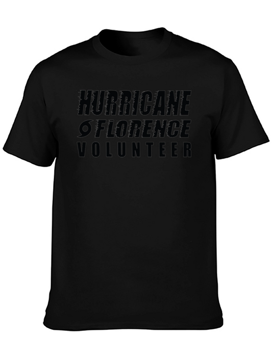Hurricane Florence Volunteer Black T-Shirt