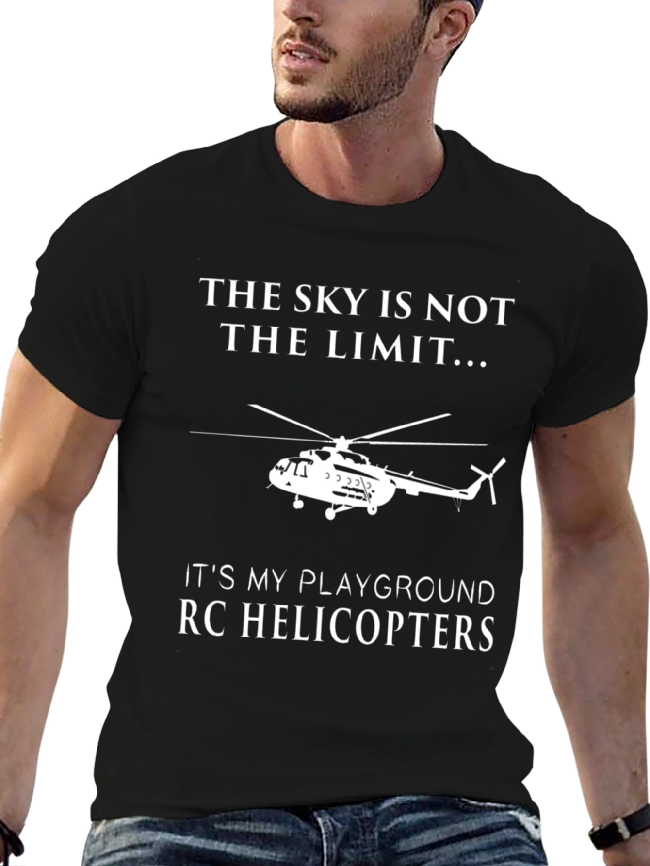 Skys Not the Limit RC Helicopter T-Shirt