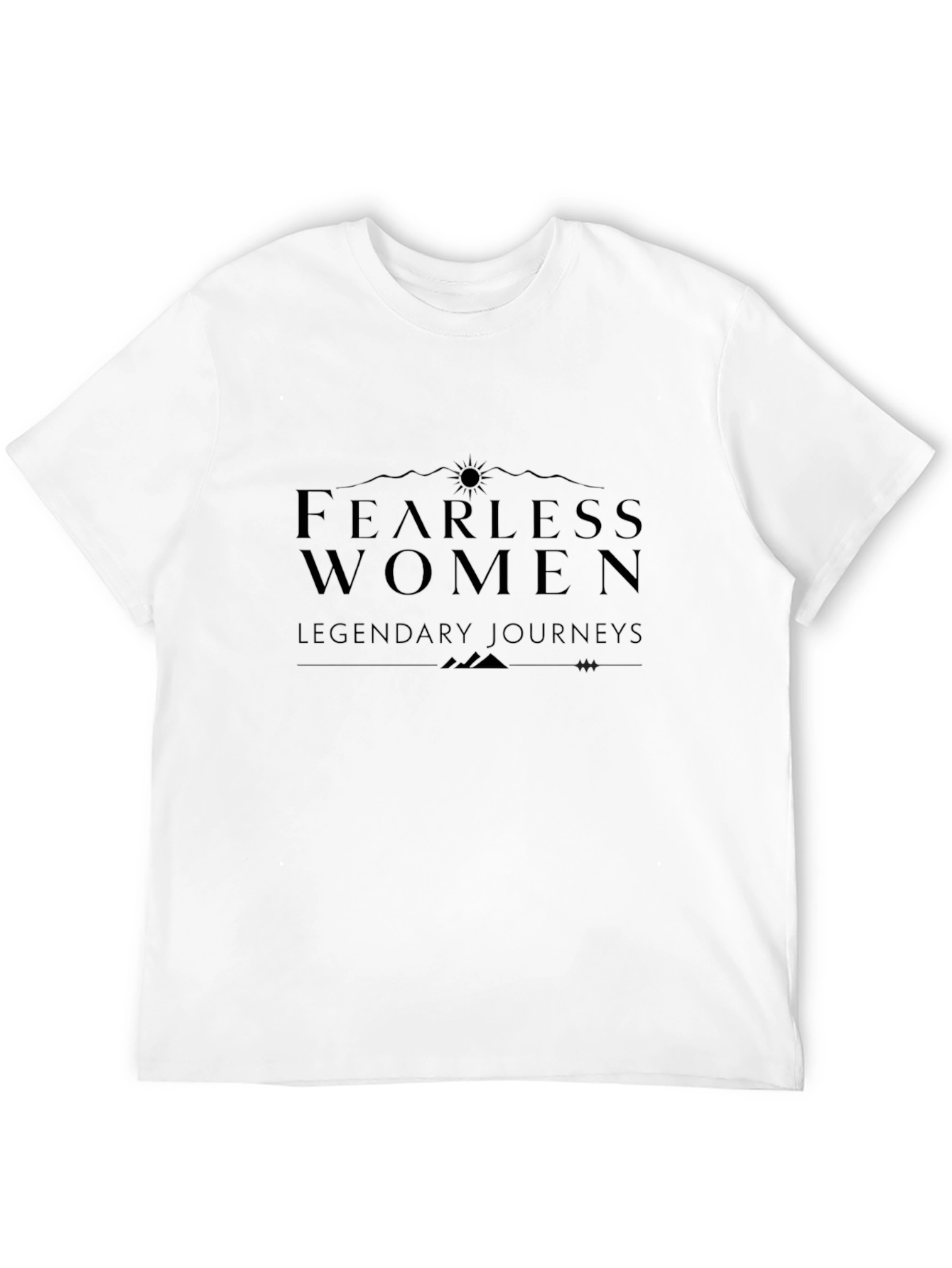Fearless Women Legendary Journeys Black T-Shirt