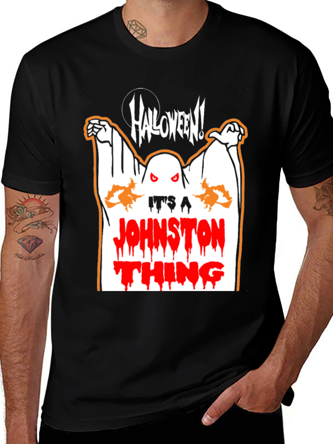 Halloween Johnston Thing Graphic T-Shirt