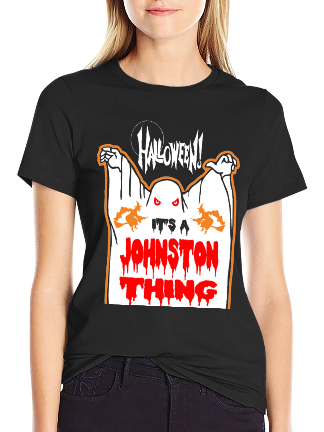 Halloween Johnston Thing Graphic T-Shirt