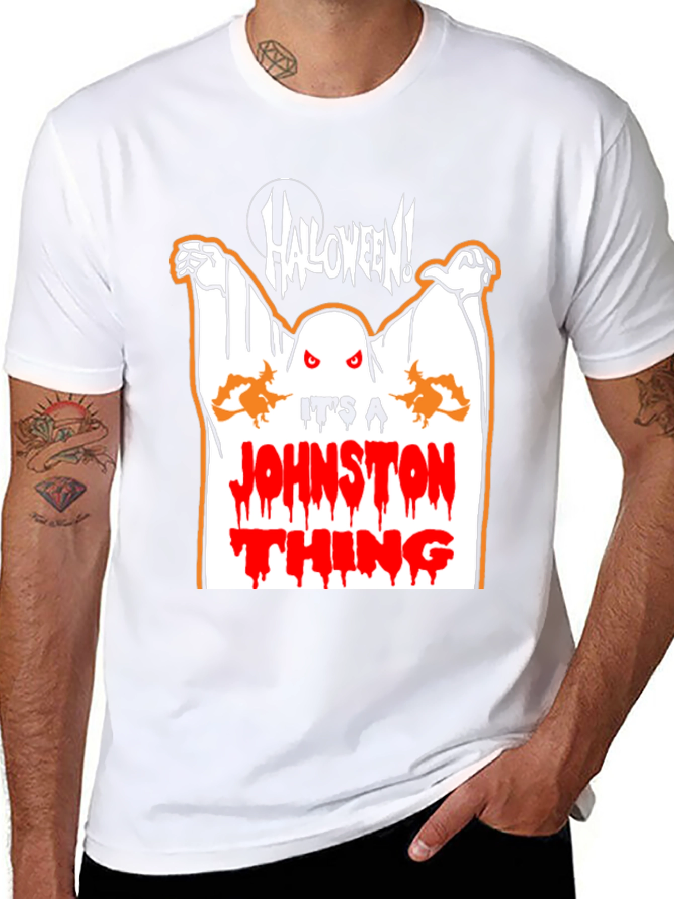 Halloween Johnston Thing Graphic T-Shirt