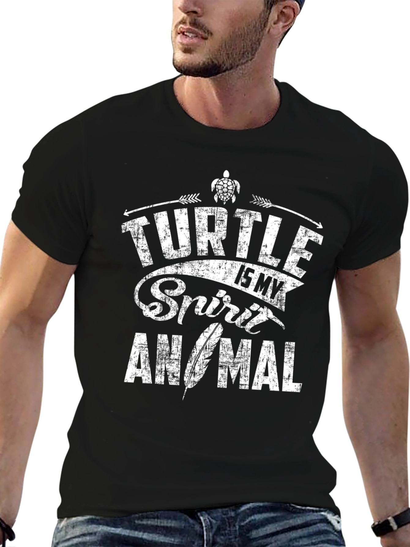 Turtle Spirit Animal Graphic T-Shirt