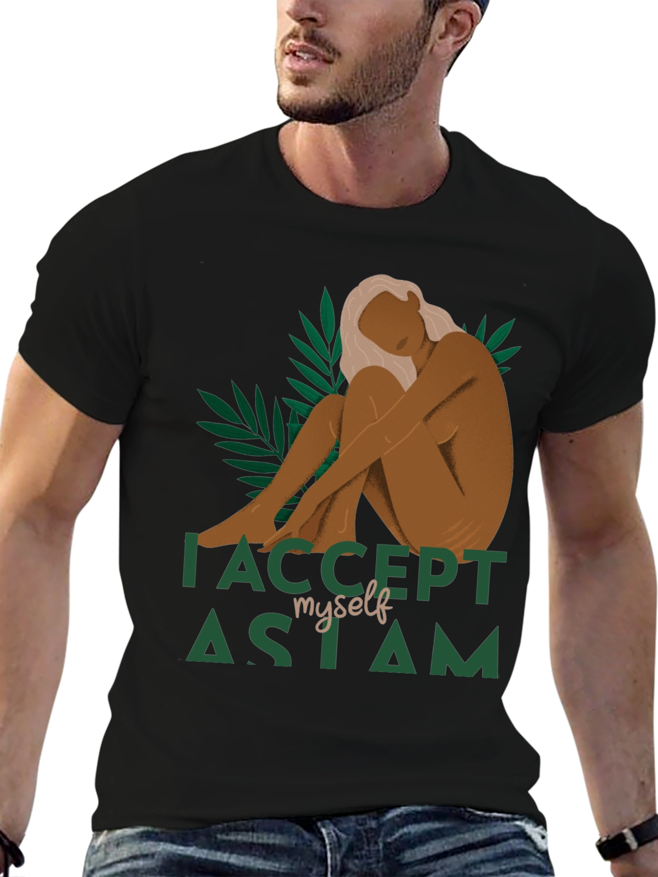 I Accept Myself As I Am Graphic Tee