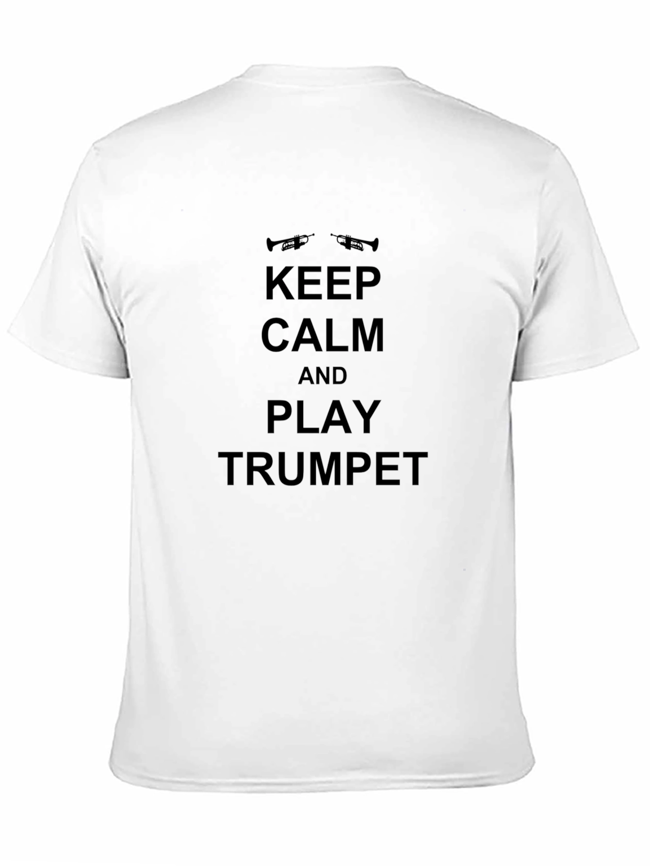 Keep Calm and Play Trumpet Black T-Shirt