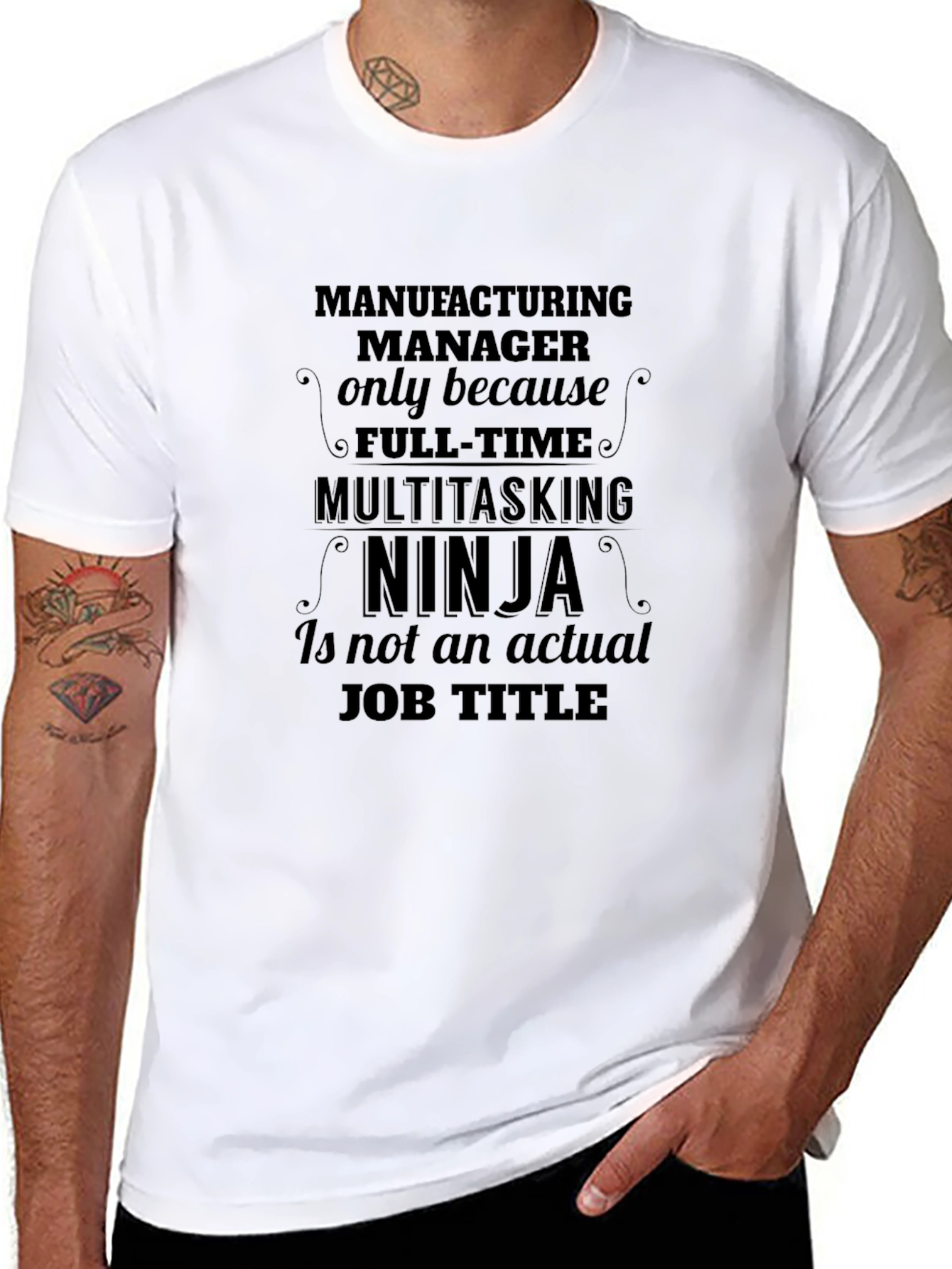 Manufacturing Manager Ninja Graphic Tee