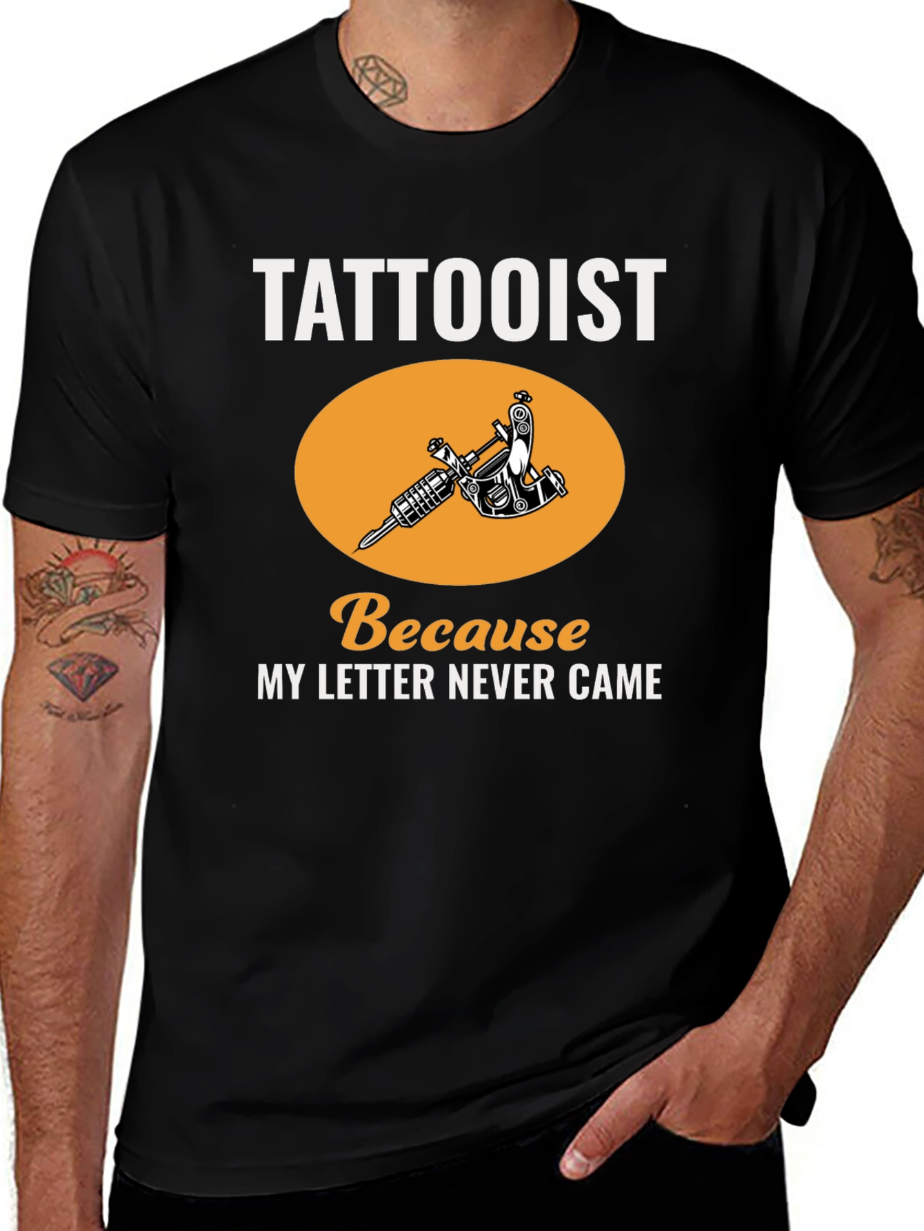Tattooist Black T-Shirt - My Letter Never Came